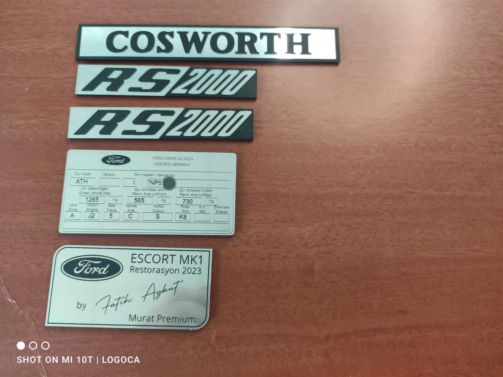 Ford RS 2000 Etiket - Resim 2