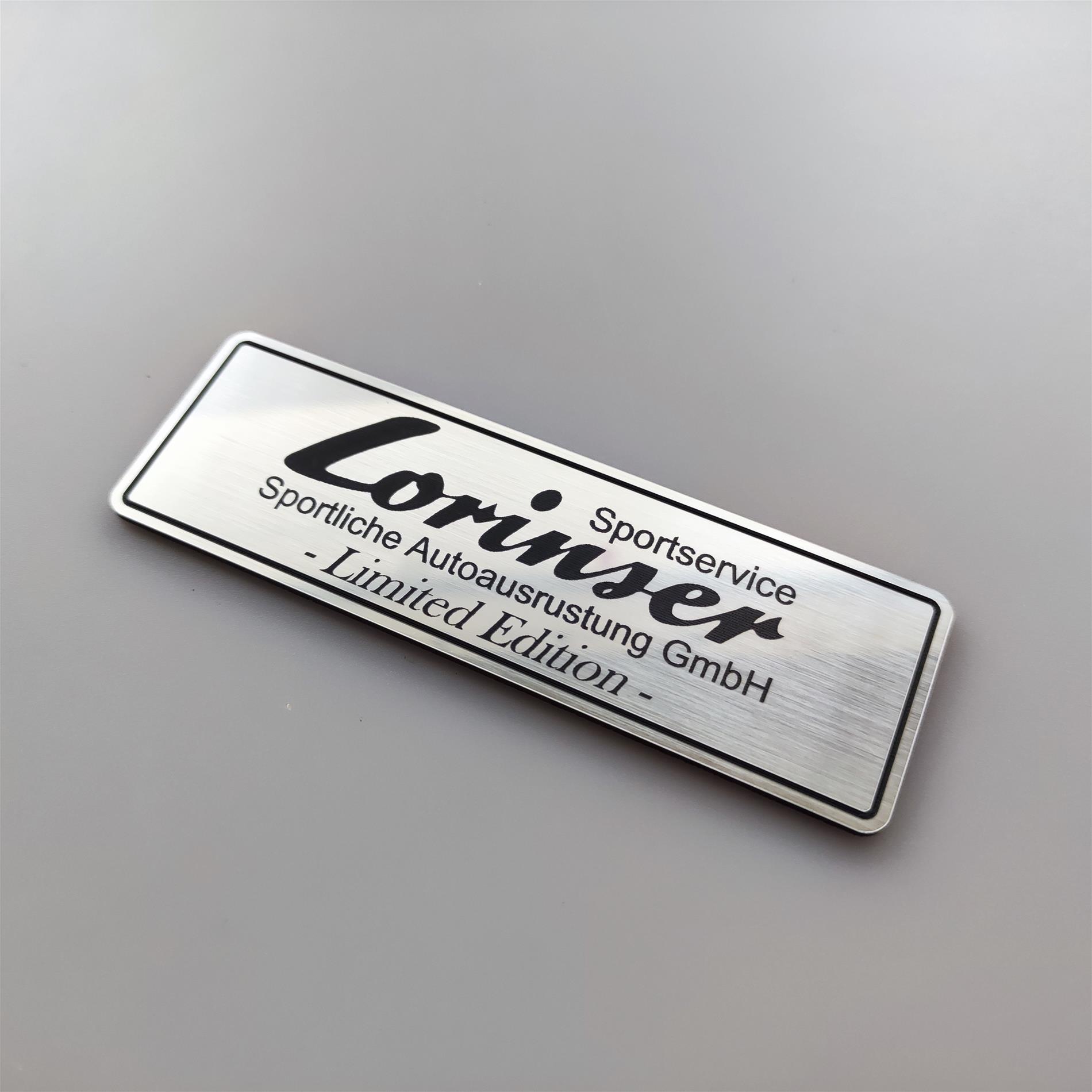 Mercedes Lorinser plaket etiket