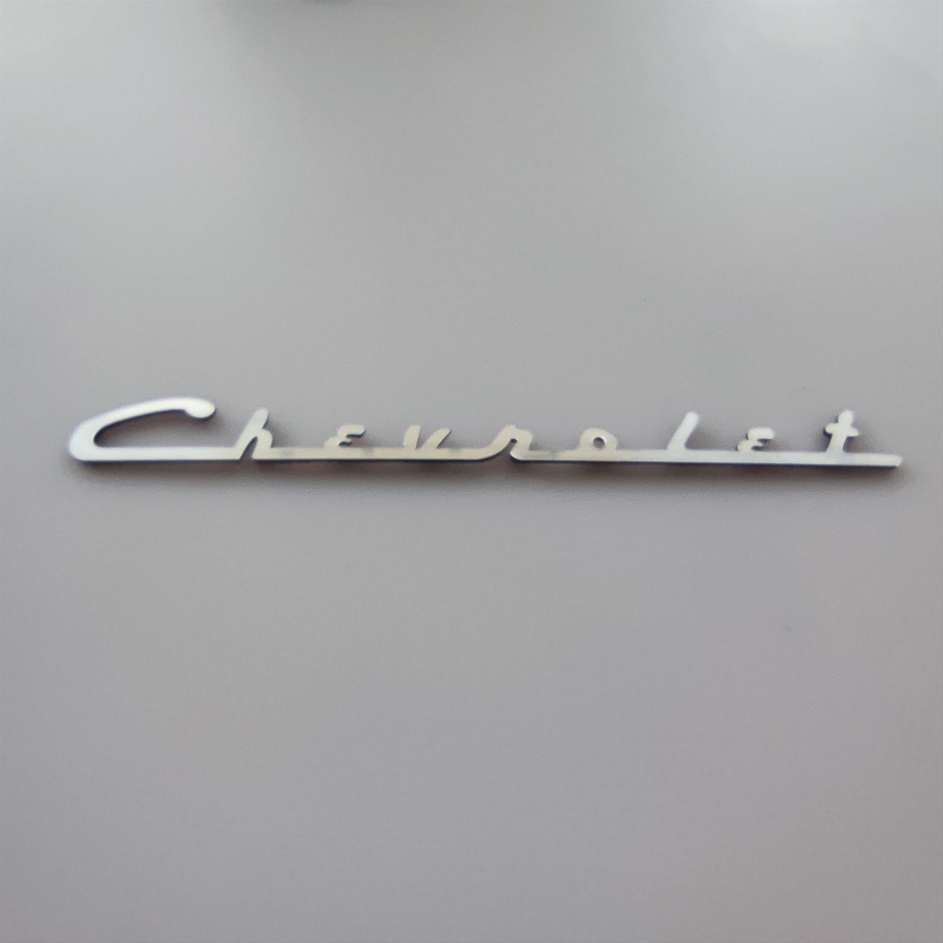 Chevrolet eski tip logo yazı bagaj yazısı - Resim 5