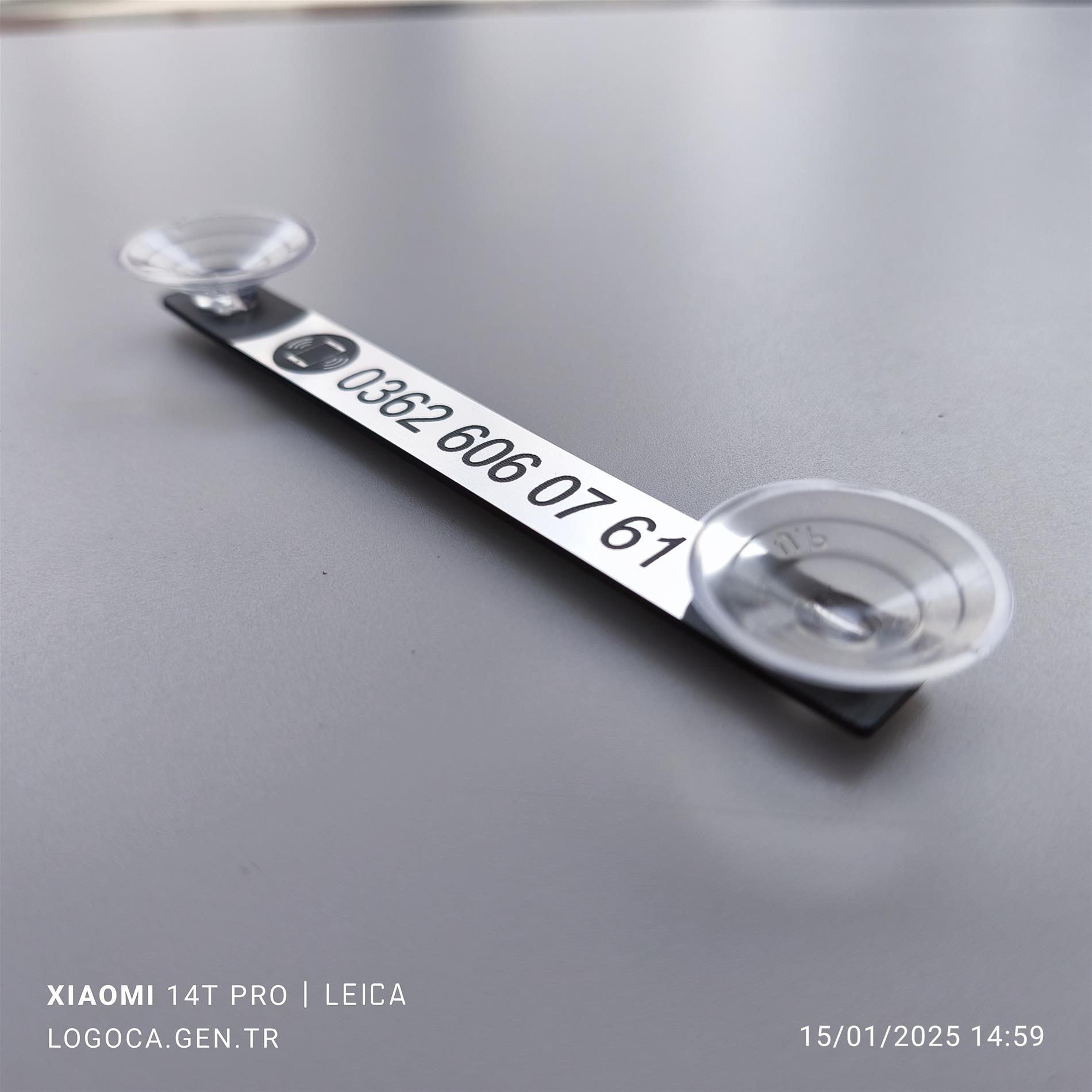 Araç içi Vantuzlu isimsiz Numaratör size özel telefon numaralığı - Resim 6