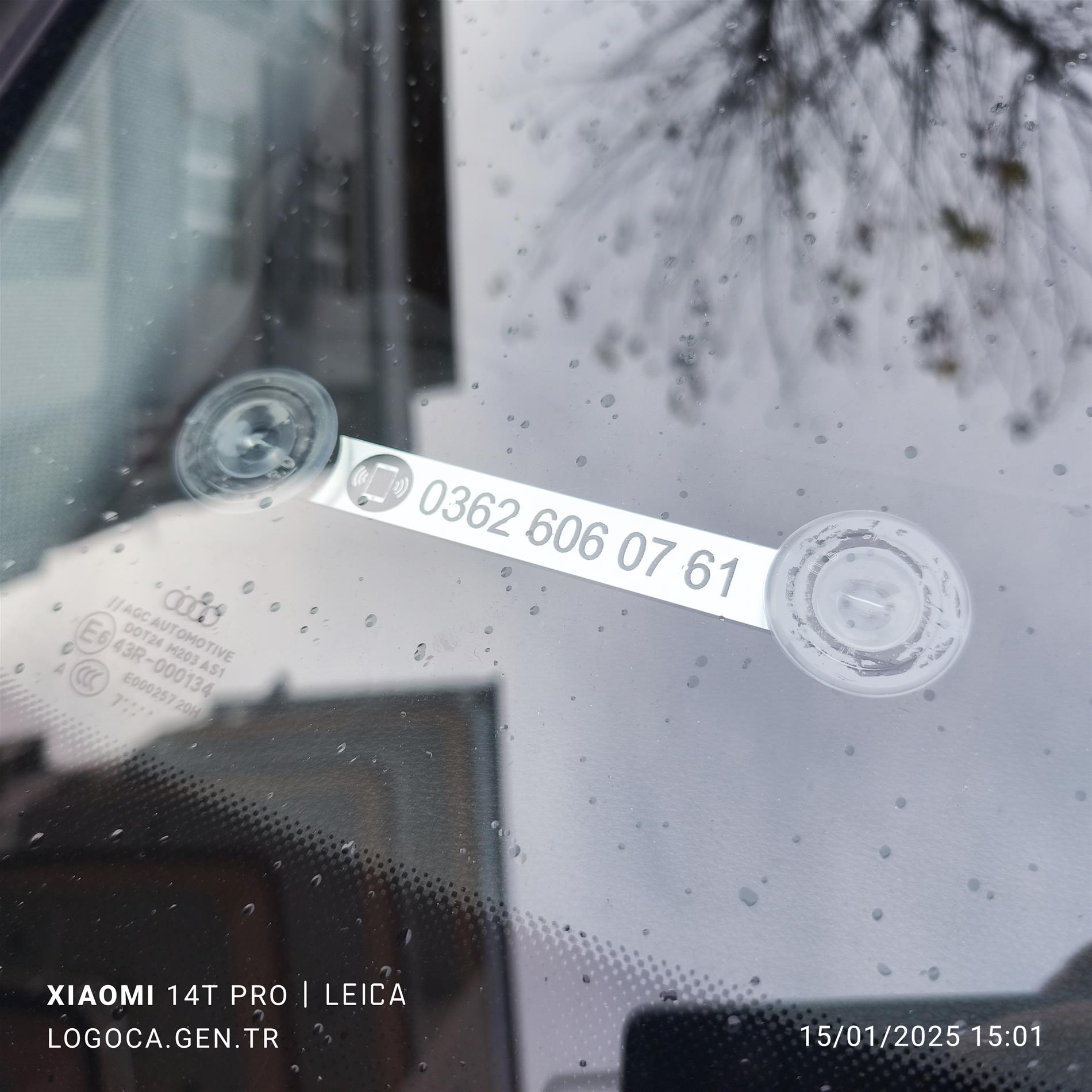 Araç içi Vantuzlu isimsiz Numaratör size özel telefon numaralığı - Resim 7