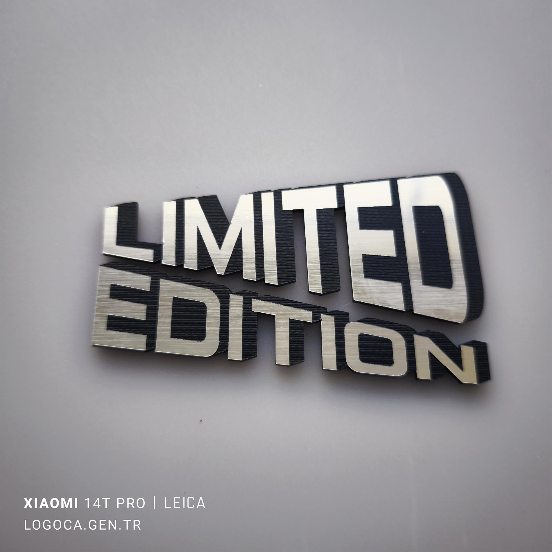 3D Limited Edition ve Special Edition plastik Etiket