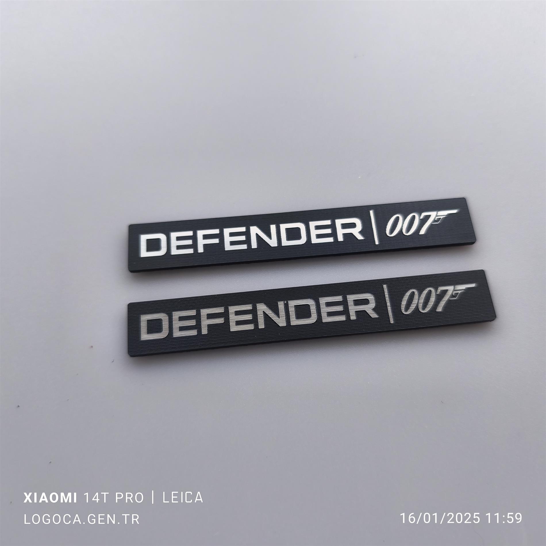 Land Rover Defender 007 Etiket 2 li takım - Resim 3