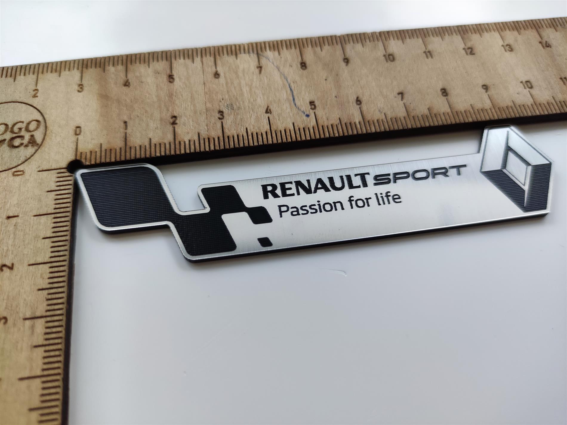 Renault Passion for life kişileştirilebilir sağ sol çamurluk etiketi - Resim 3