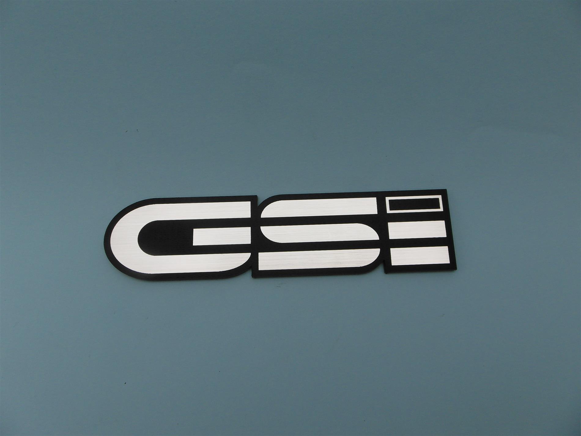 Opel GSİ Alüminyum Görünümlü plastik etiket