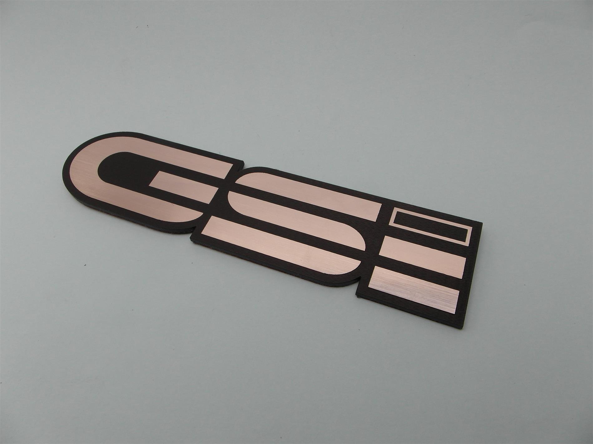 Opel GSİ Alüminyum Görünümlü plastik etiket - Resim 2