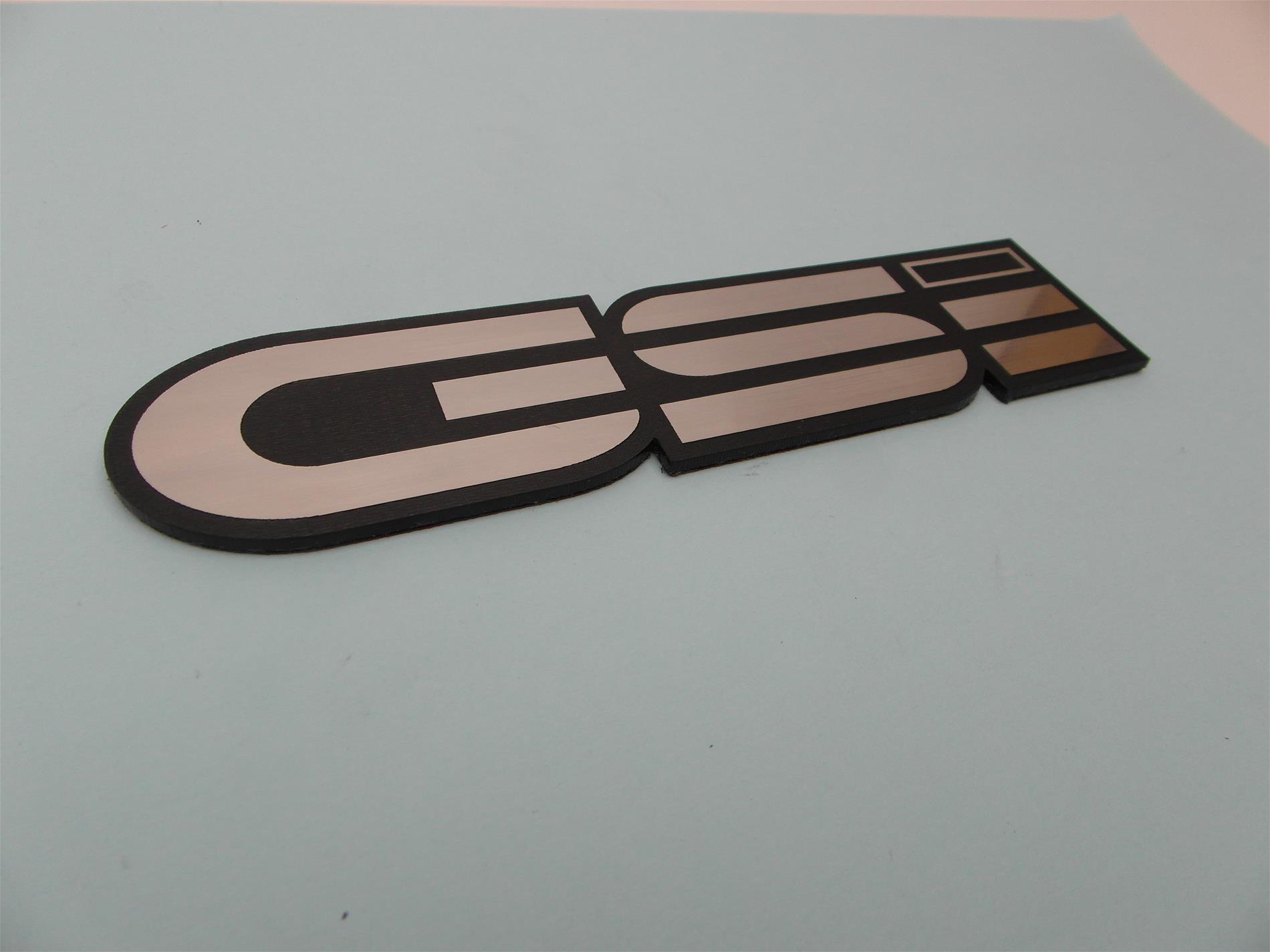 Opel GSİ Alüminyum Görünümlü plastik etiket - Resim 3