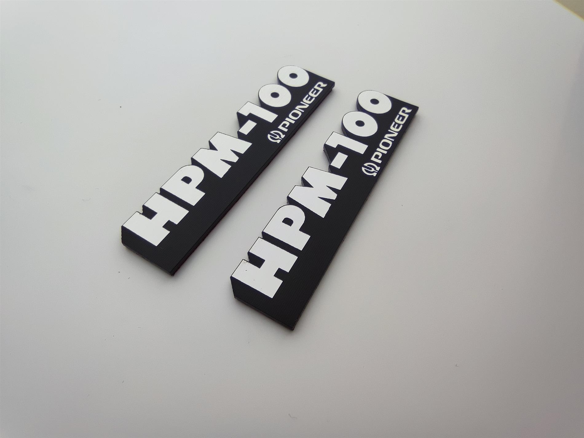 Pioneer HPM-100 Hoparlör Logosu - Vintage Audio Sembolü