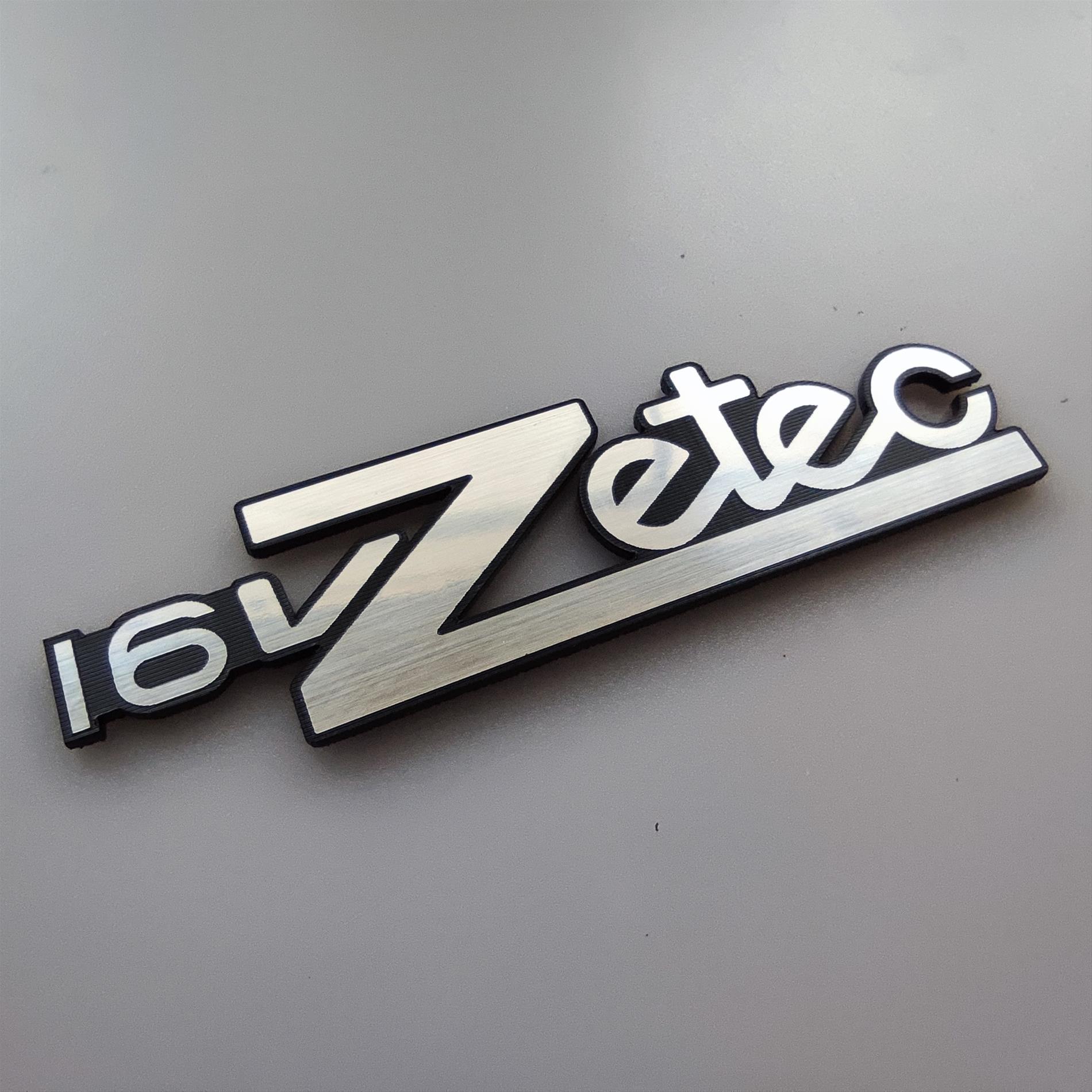 16v zetec etiket badge