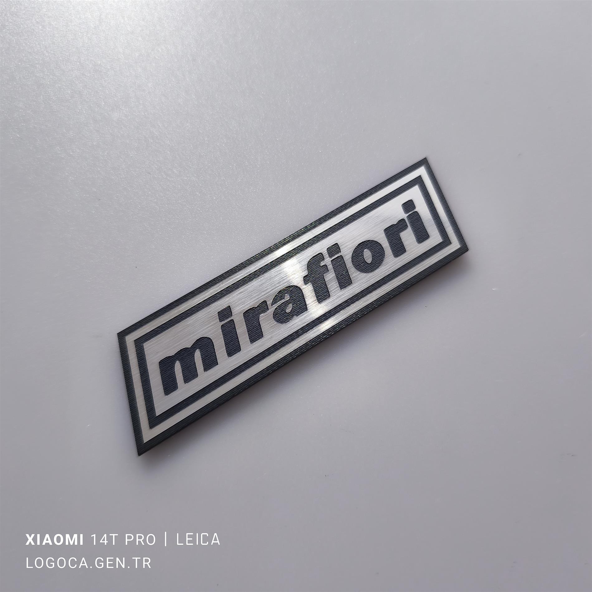 Mirafiori etiket 2 farklı ölçü - Resim 2