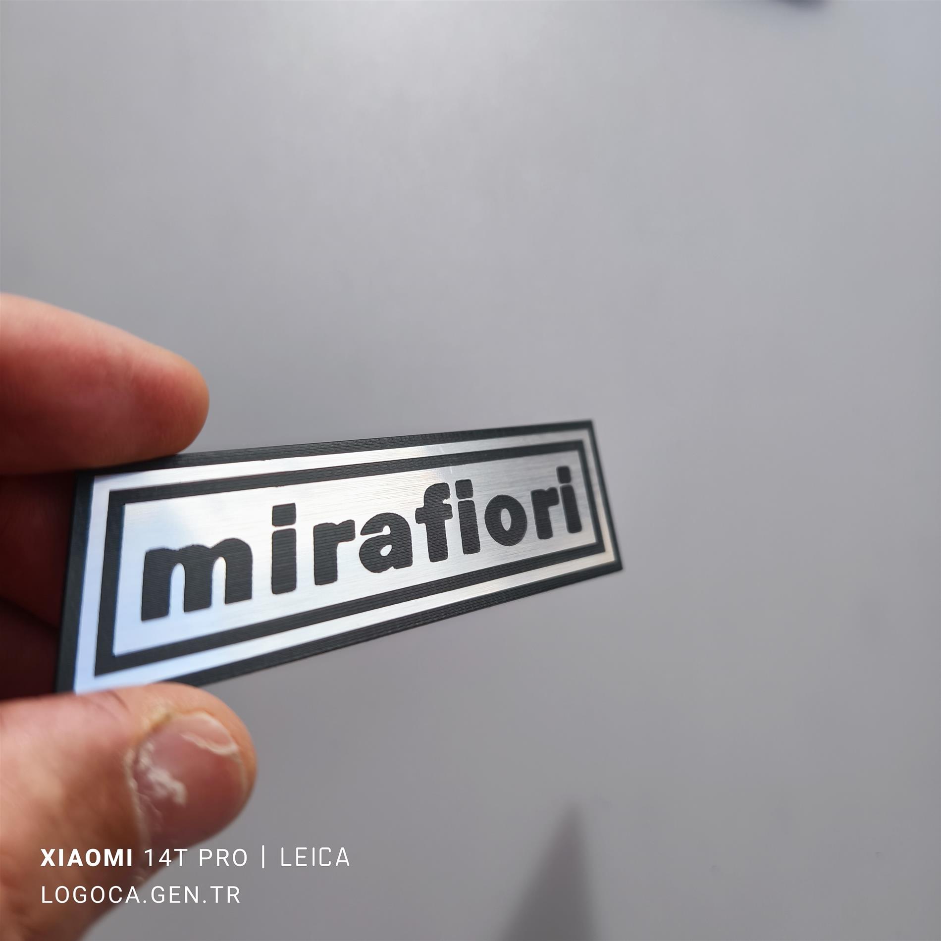 Mirafiori etiket 2 farklı ölçü - Resim 3