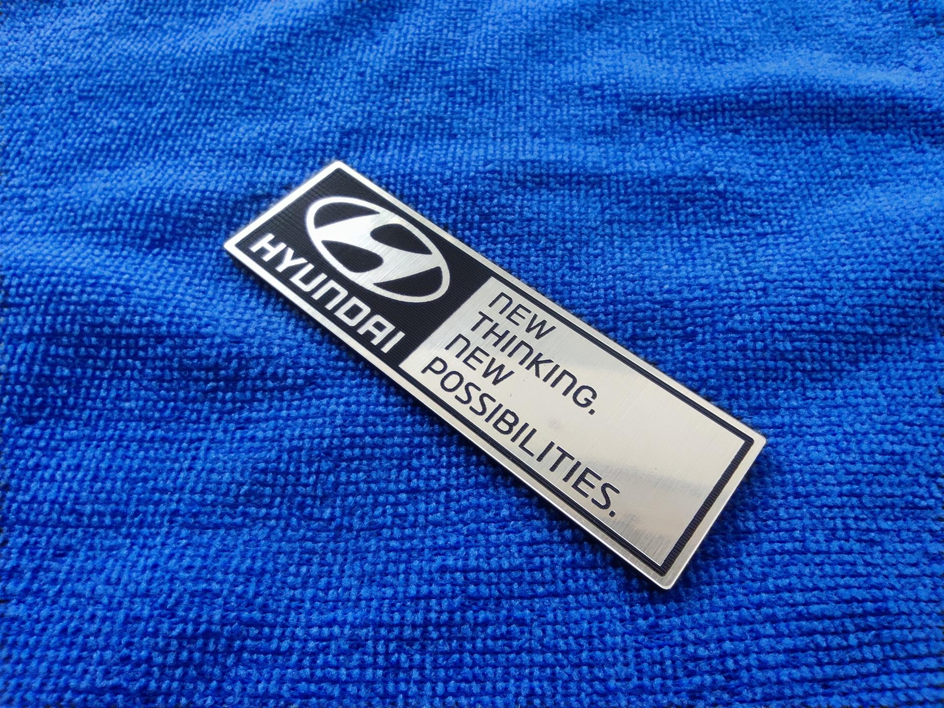 Yeni sloganlı Hyundai etiketi 80x25mm - Resim 3