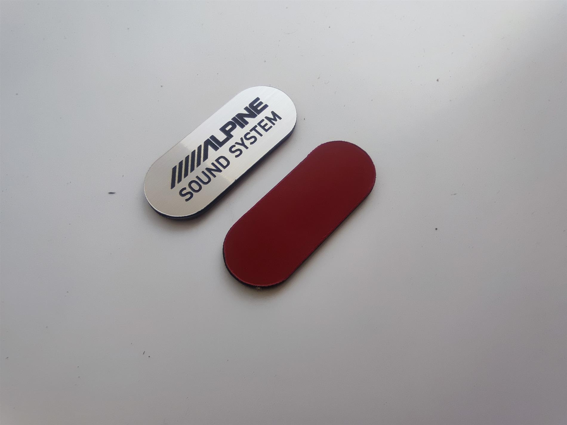 Alpine Sound system oval Logo