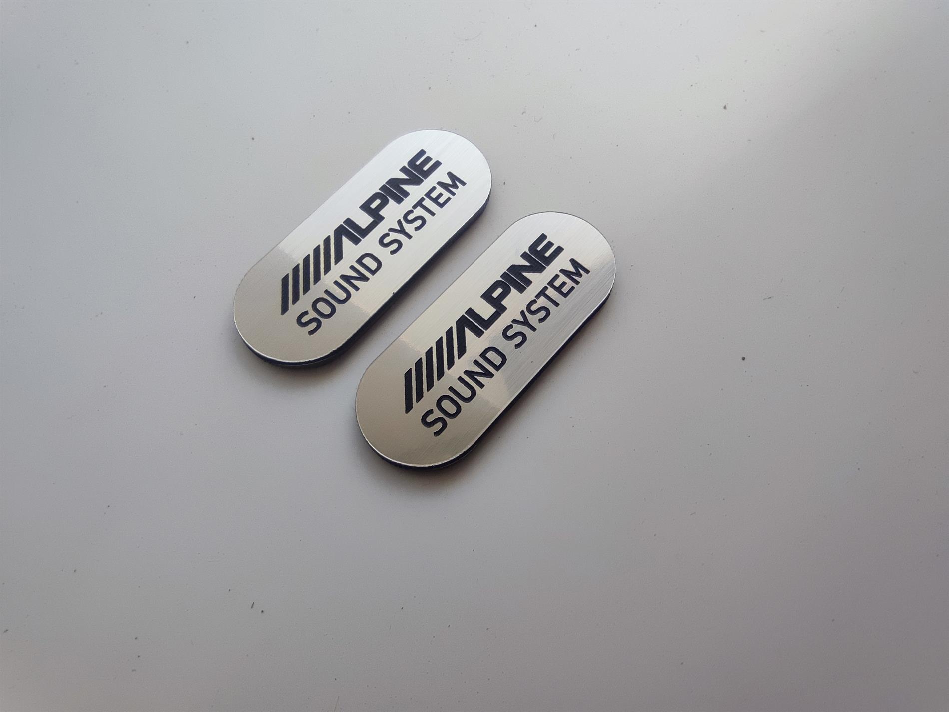 Alpine Sound system oval Logo - Resim 2