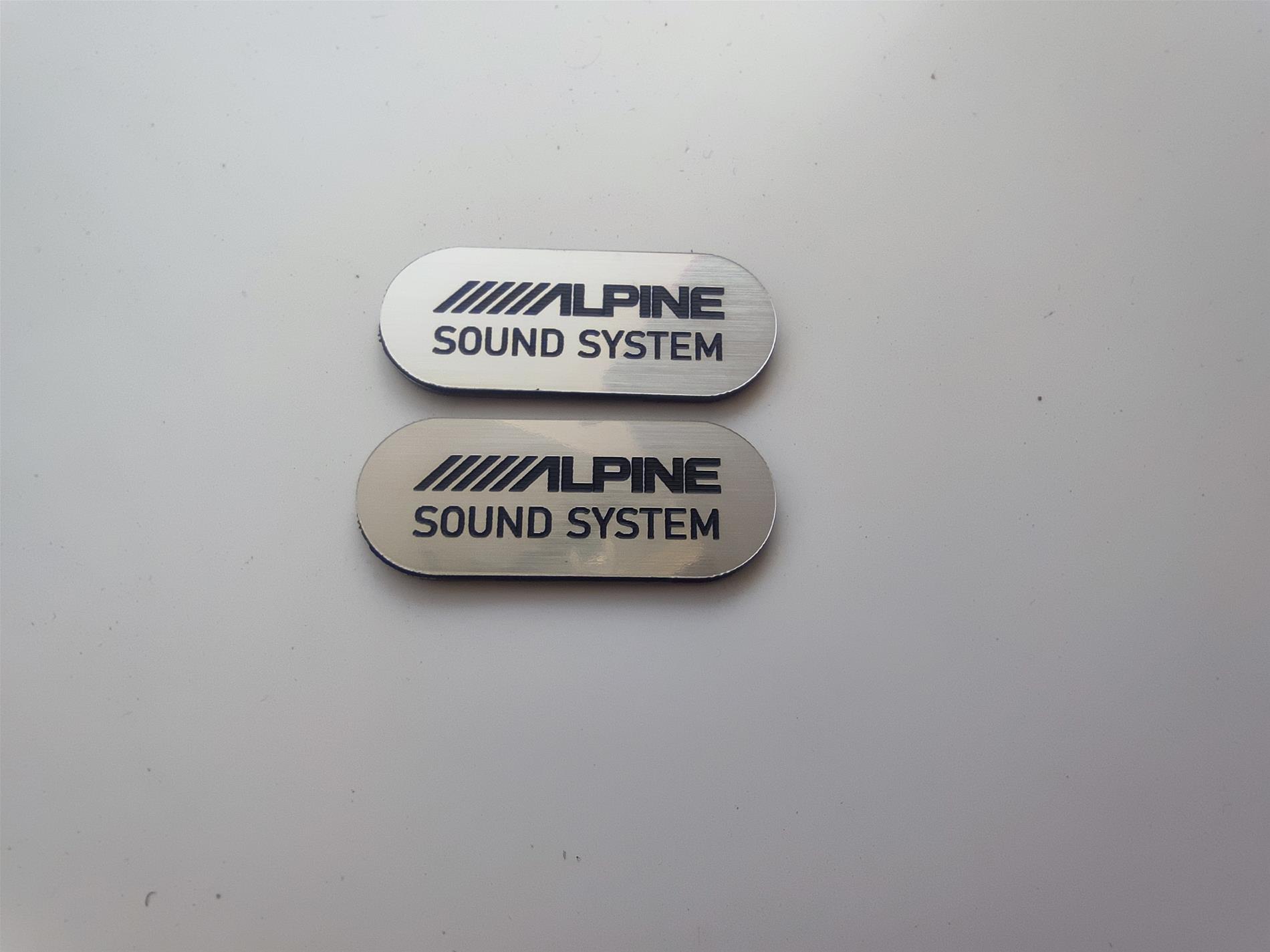 Alpine Sound system oval Logo - Resim 3