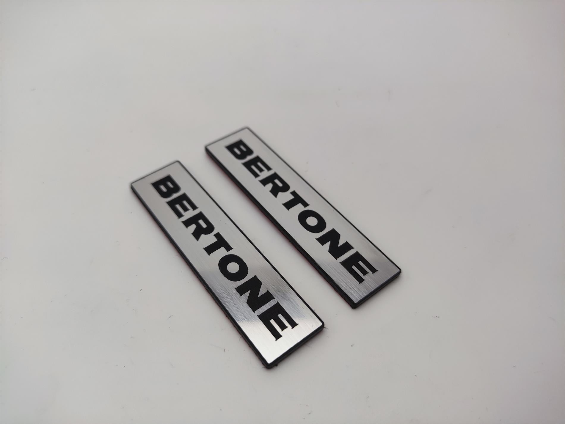 Bertone Tasarım Yazılı Sticker Seti | 2 Adet Araç Oto Modifiye Aksesuar Çıkartma