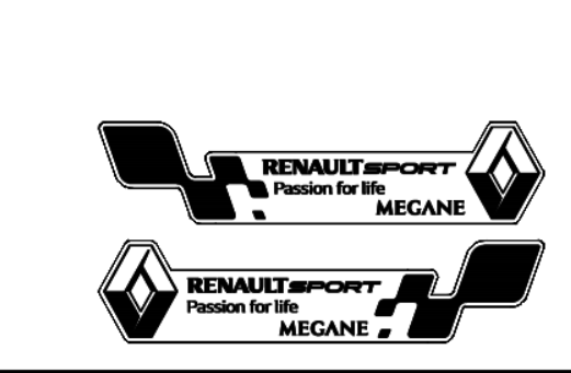 Renault Passion for life kişileştirilebilir sağ sol çamurluk etiketi - Resim 8