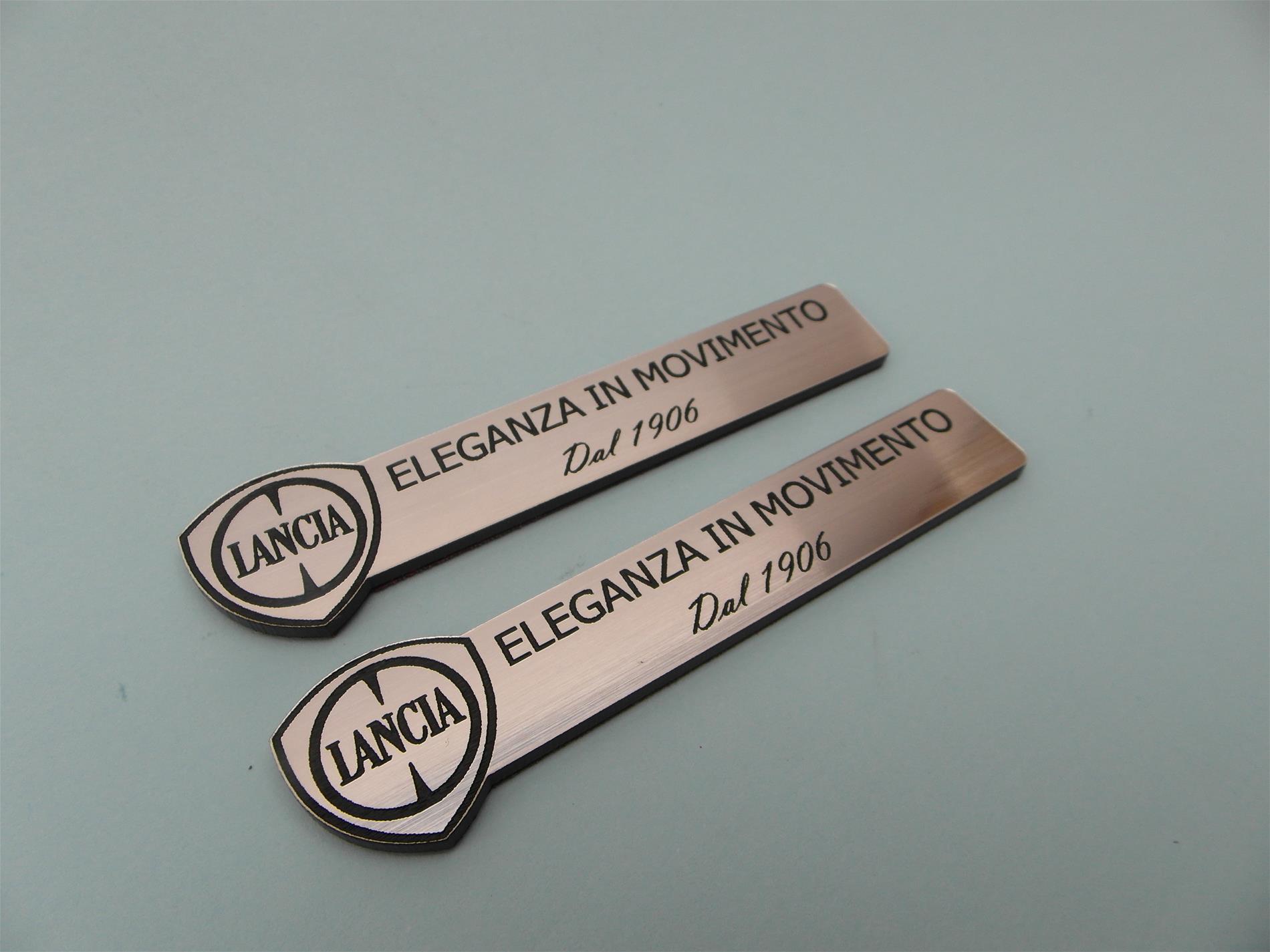 Lancia logolu Eleganza in movimento dal 1906