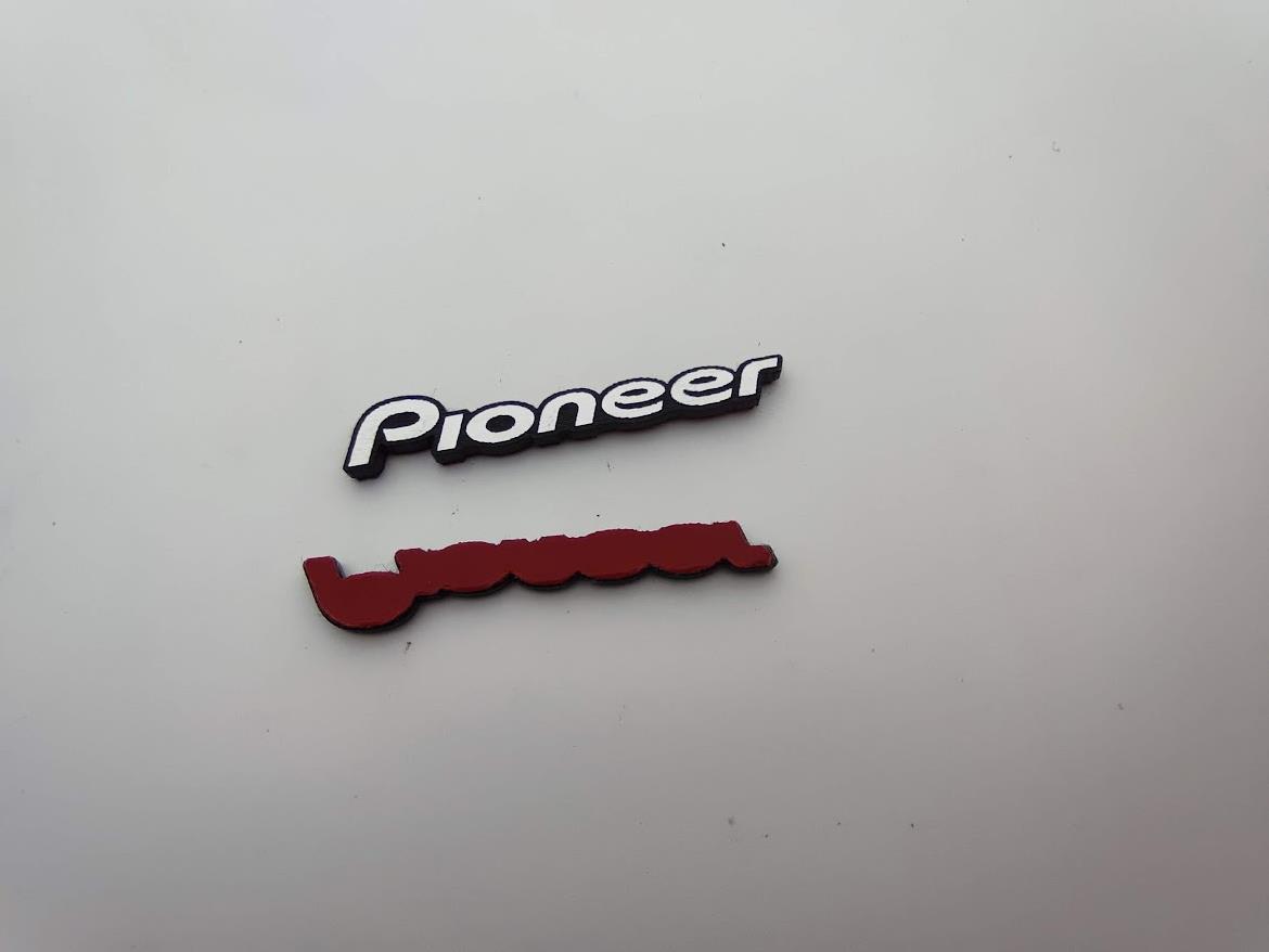 Pioneer Klasik Logo Ölçeklendirilebilir Etiket - Çeşitli Boyutlar
