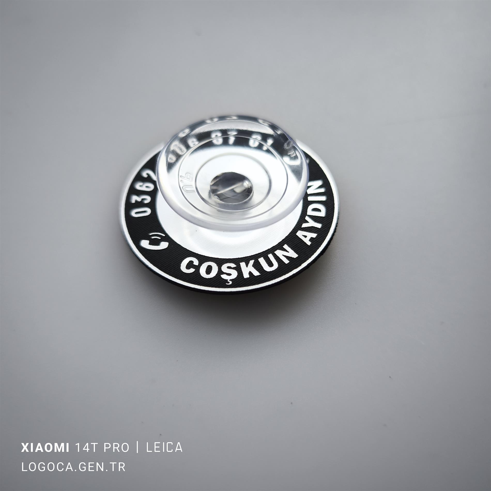 Araç içi tek Vantuzlu Yuvarlak isimli Numaratör size özel telefon numaralığı