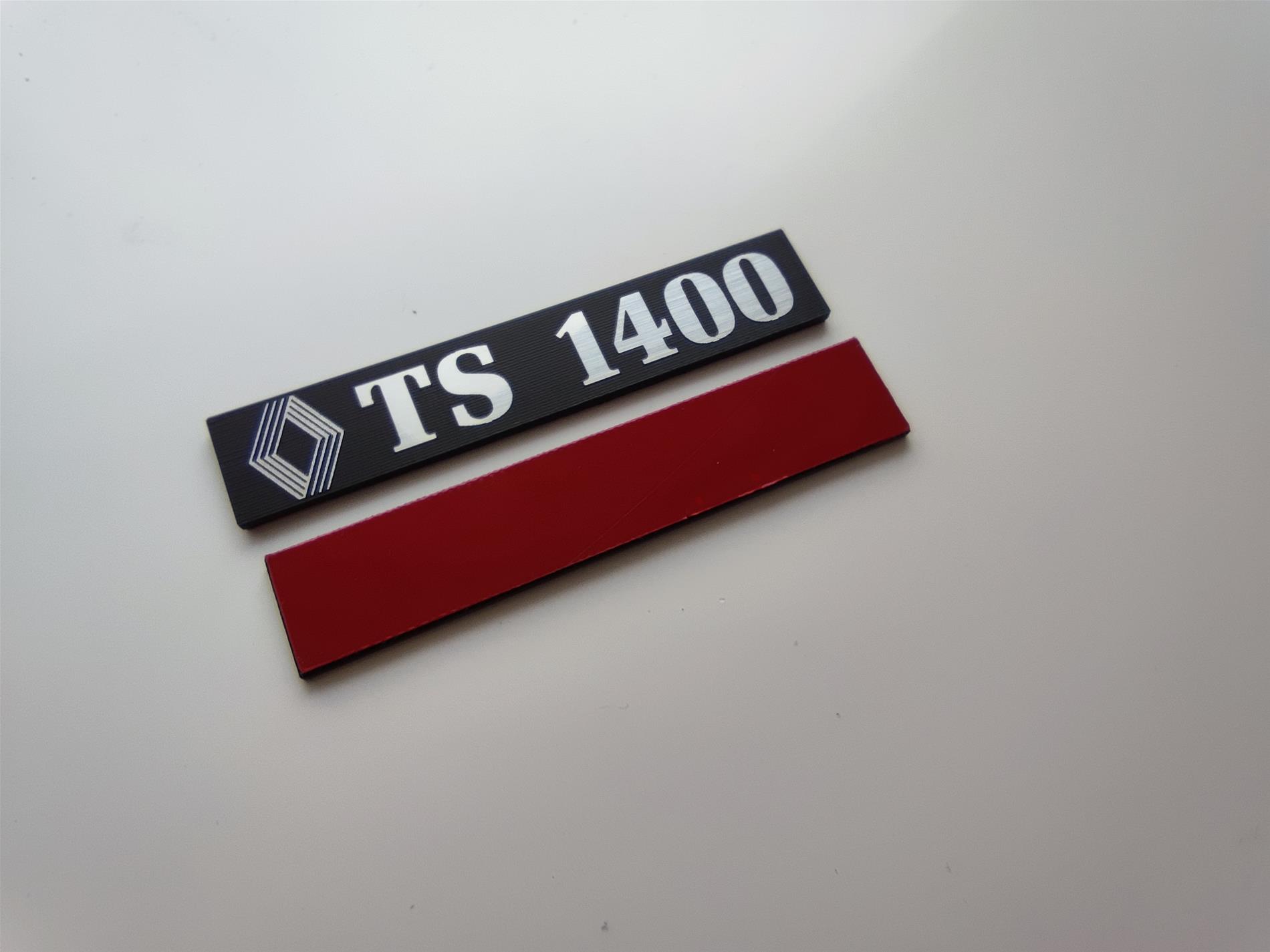 Renault 12 Renault toros TS 1400 etiket