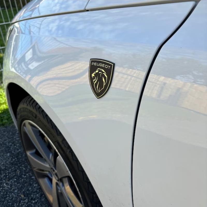 Yeni peugeot çamurluk kolon Logosu 2 adet - Resim 4