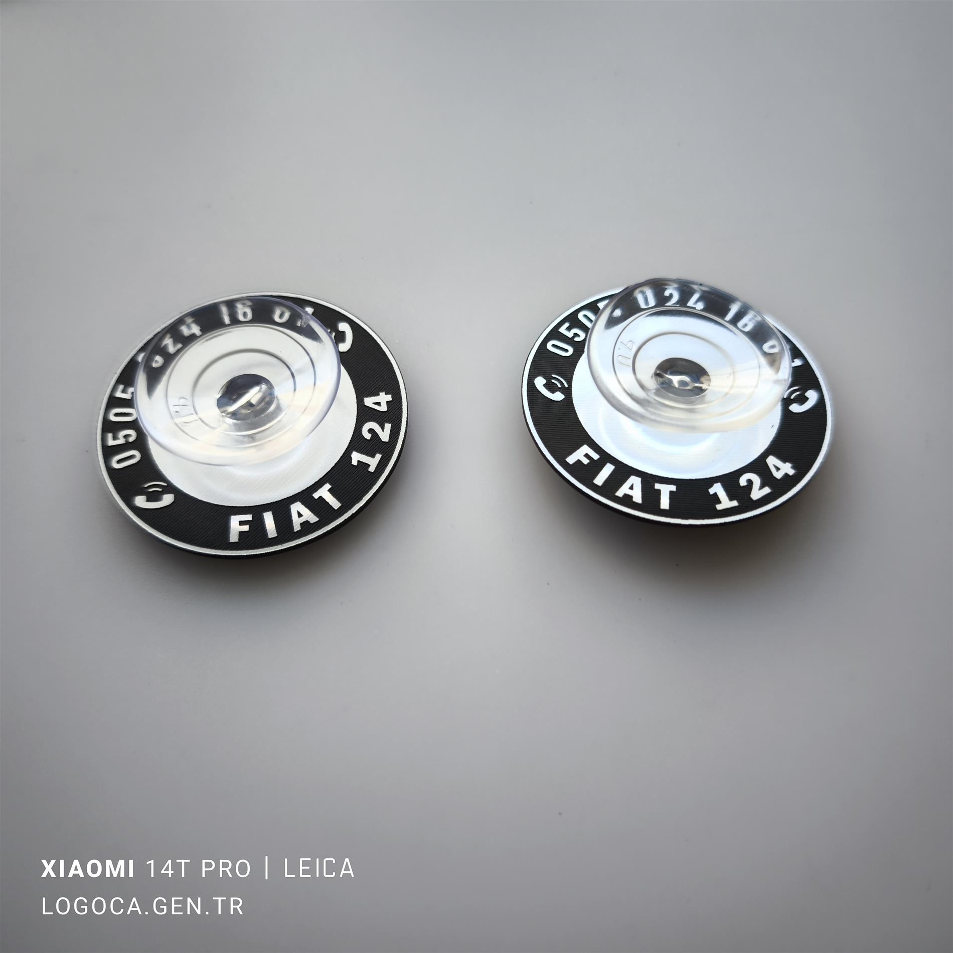 Araç içi tek Vantuzlu Yuvarlak isimli Numaratör size özel telefon numaralığı - Resim 7