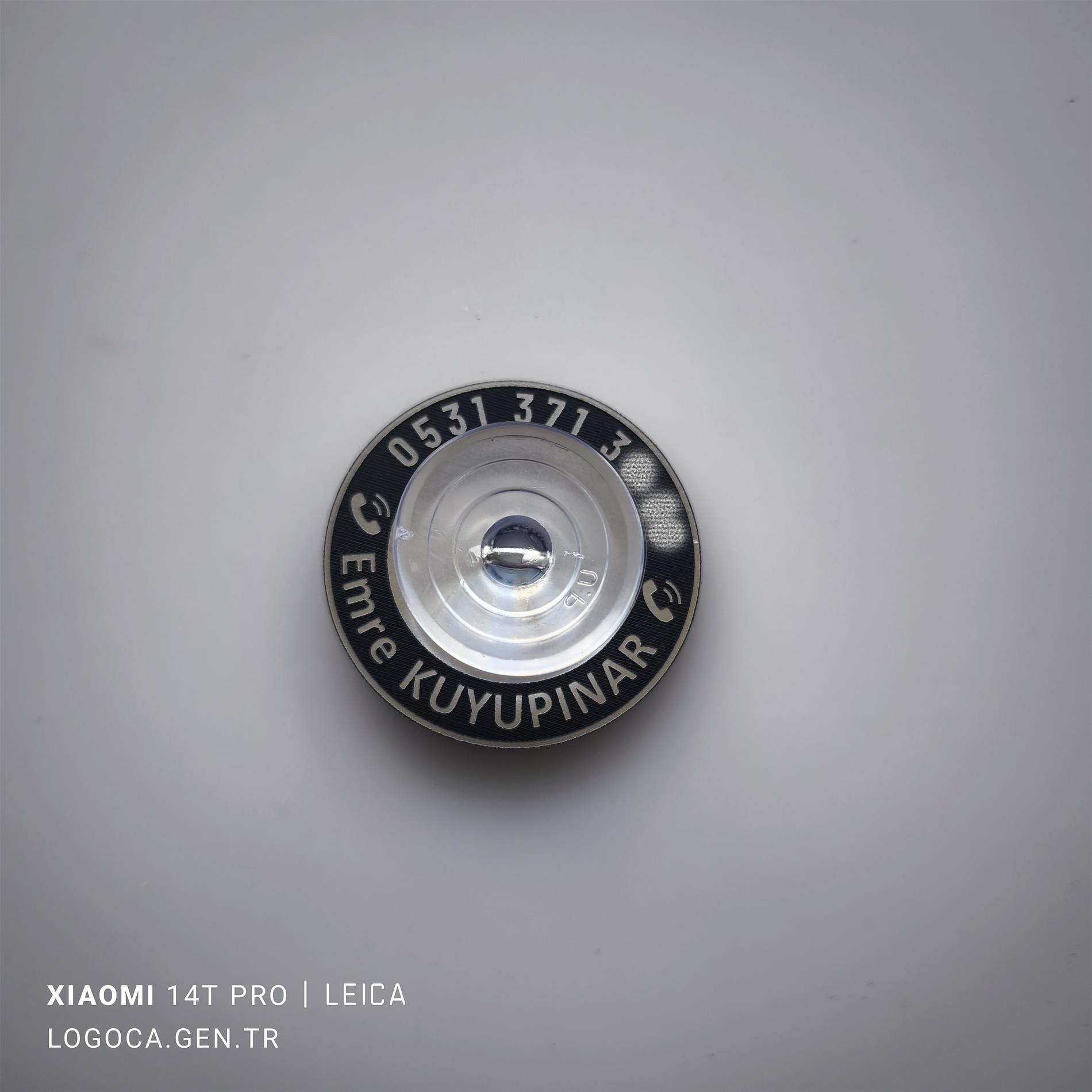 Araç içi tek Vantuzlu Yuvarlak isimli Numaratör size özel telefon numaralığı - Resim 9