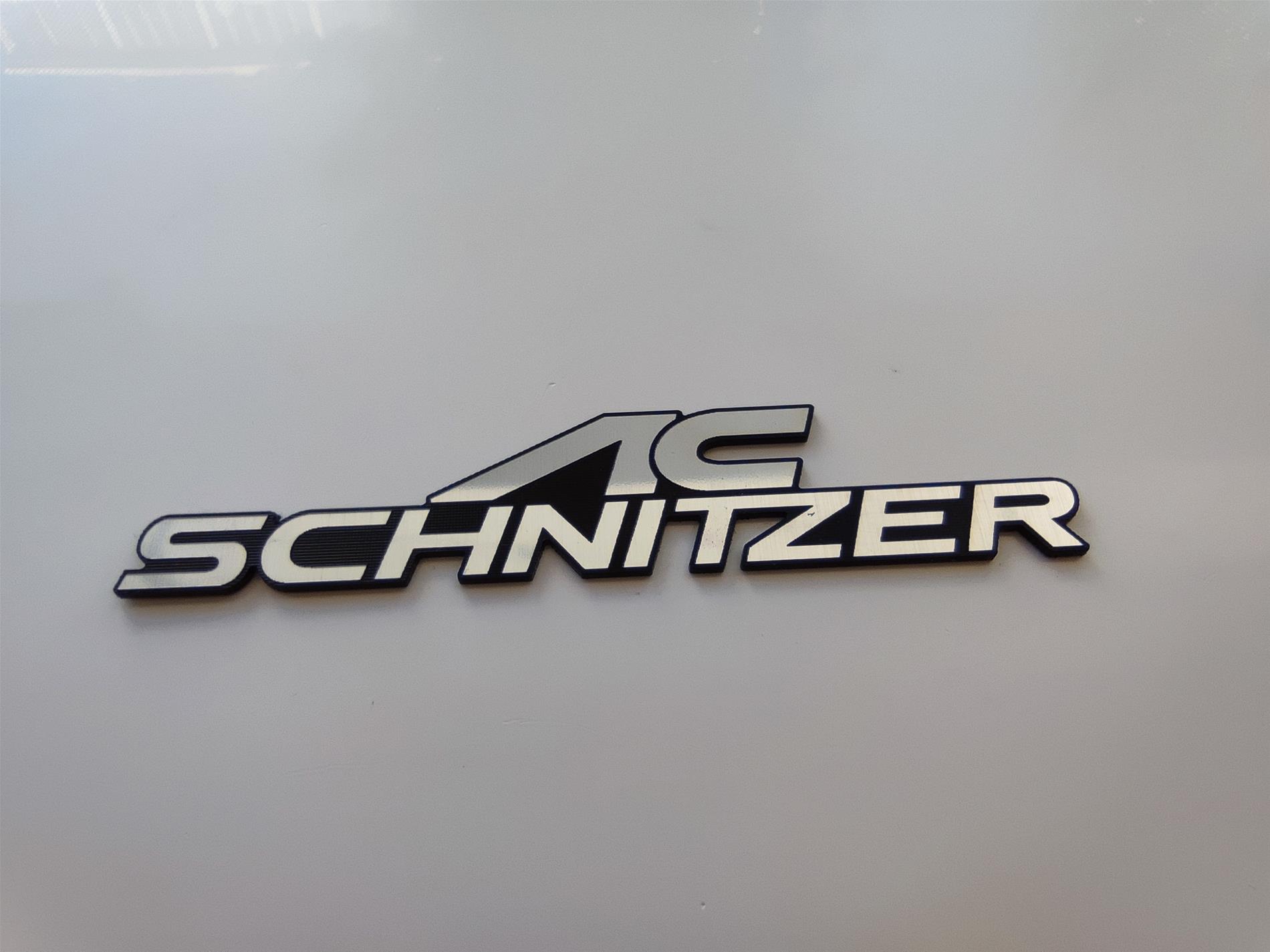 AC Schnitzer logo etiket Gümüş siyah yapıştırma