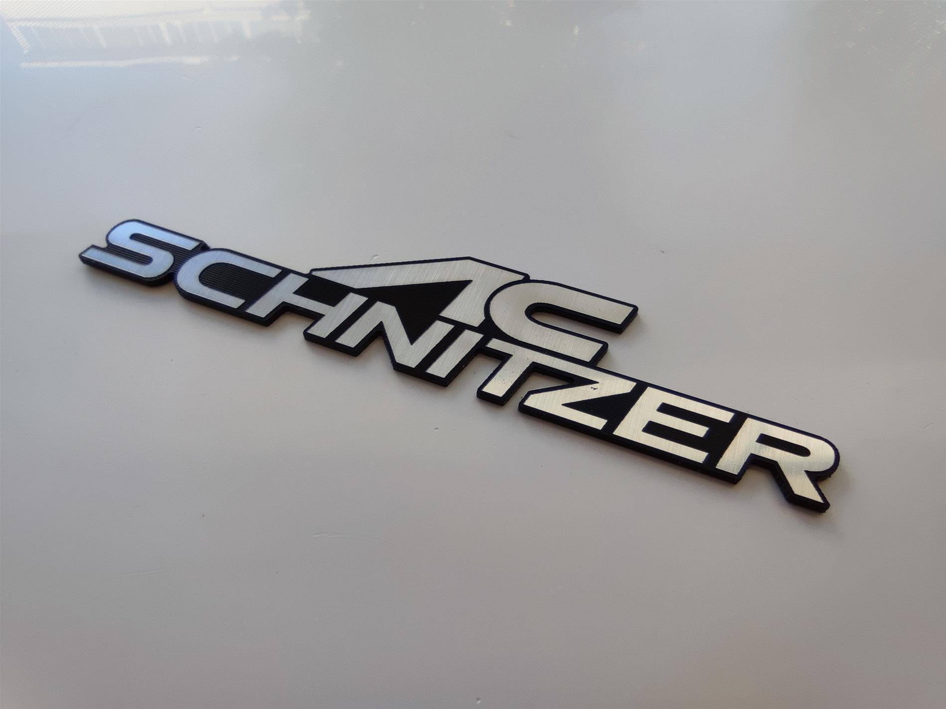 AC Schnitzer logo etiket Gümüş siyah yapıştırma - Resim 2