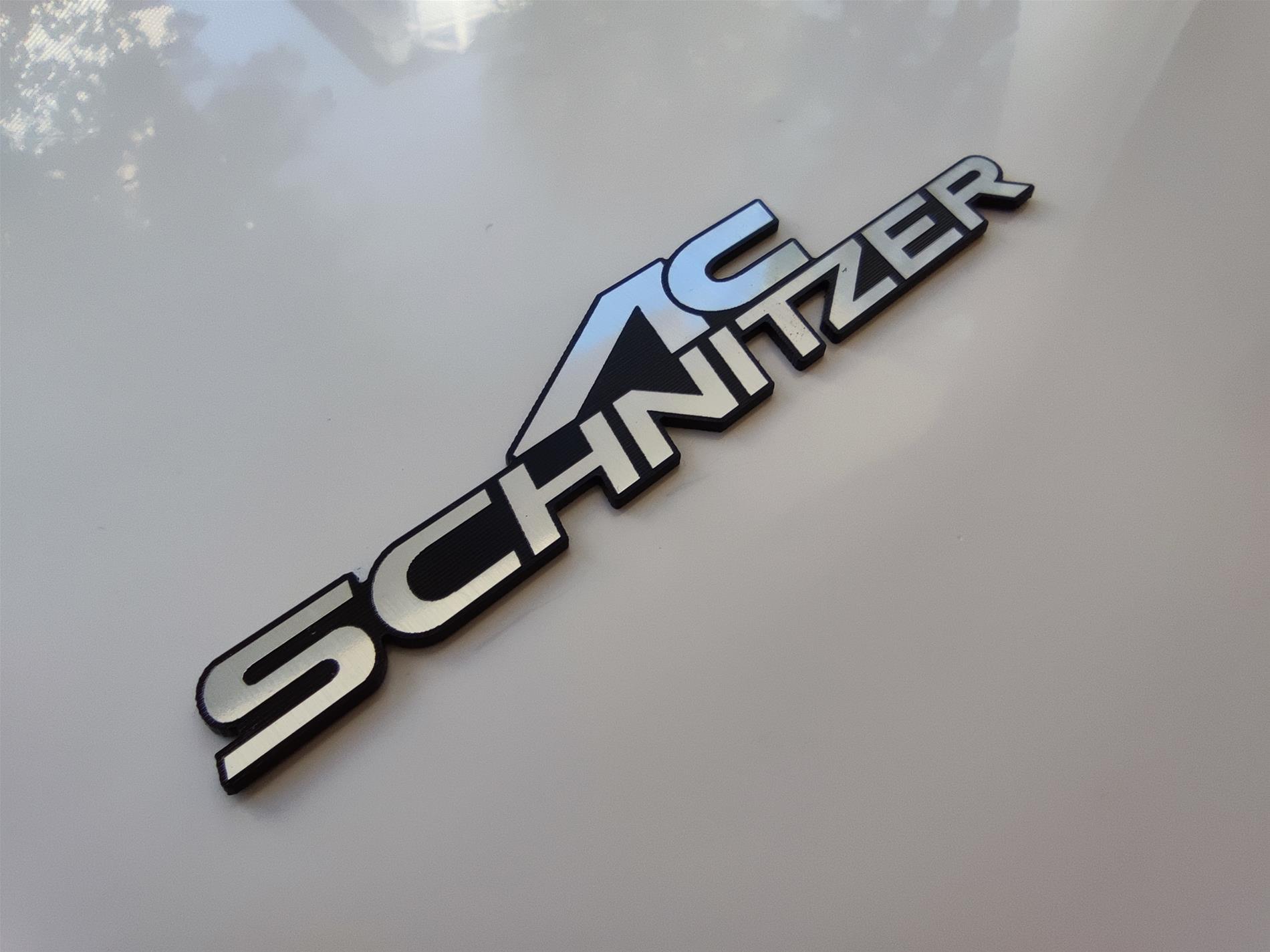AC Schnitzer logo etiket Gümüş siyah yapıştırma - Resim 3