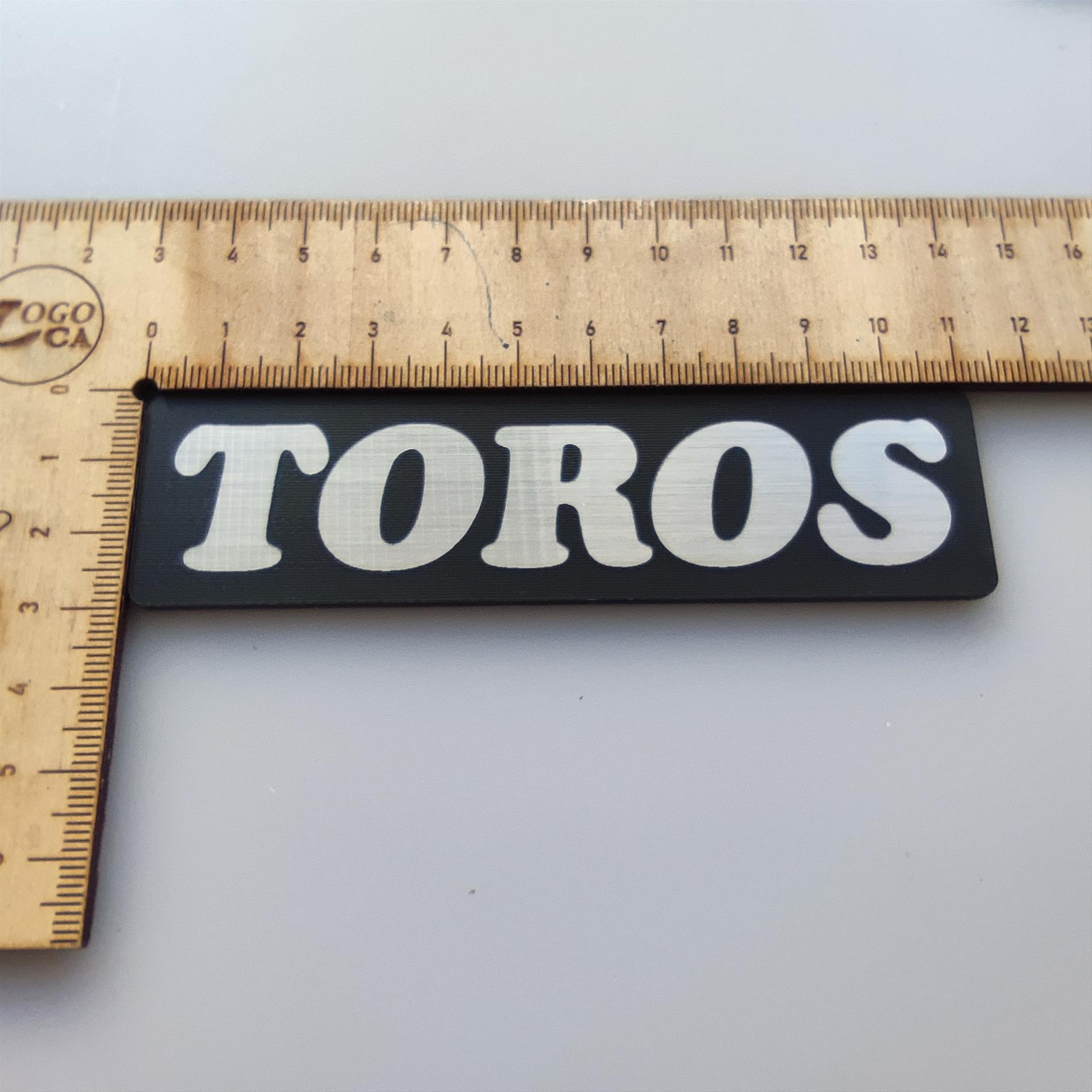 Renault Toros Bagaj yazısı reno toros reno 12 - Gümüş Siyah - Resim 3