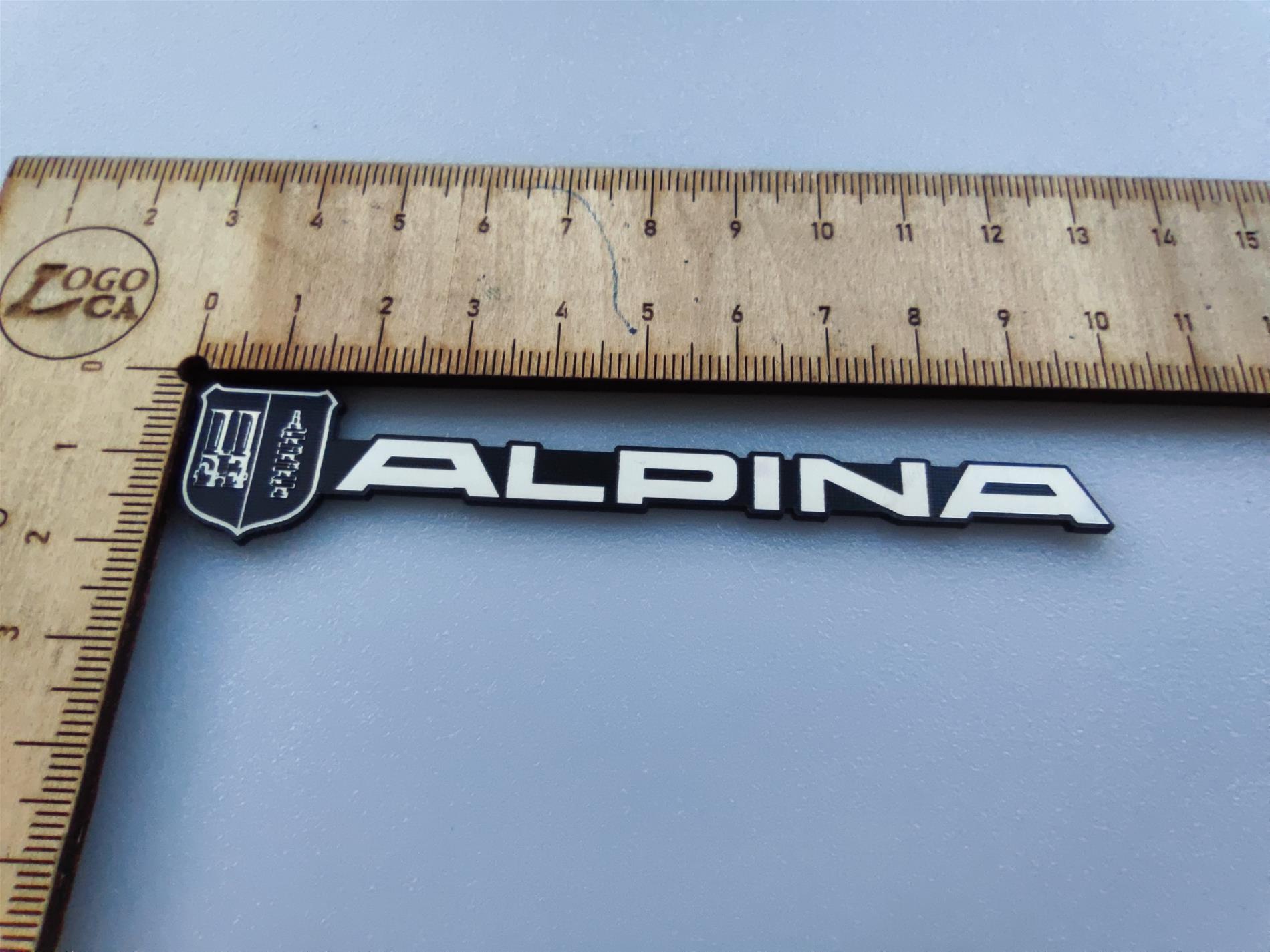 Alpina yazılı logolu etiket - Resim 4