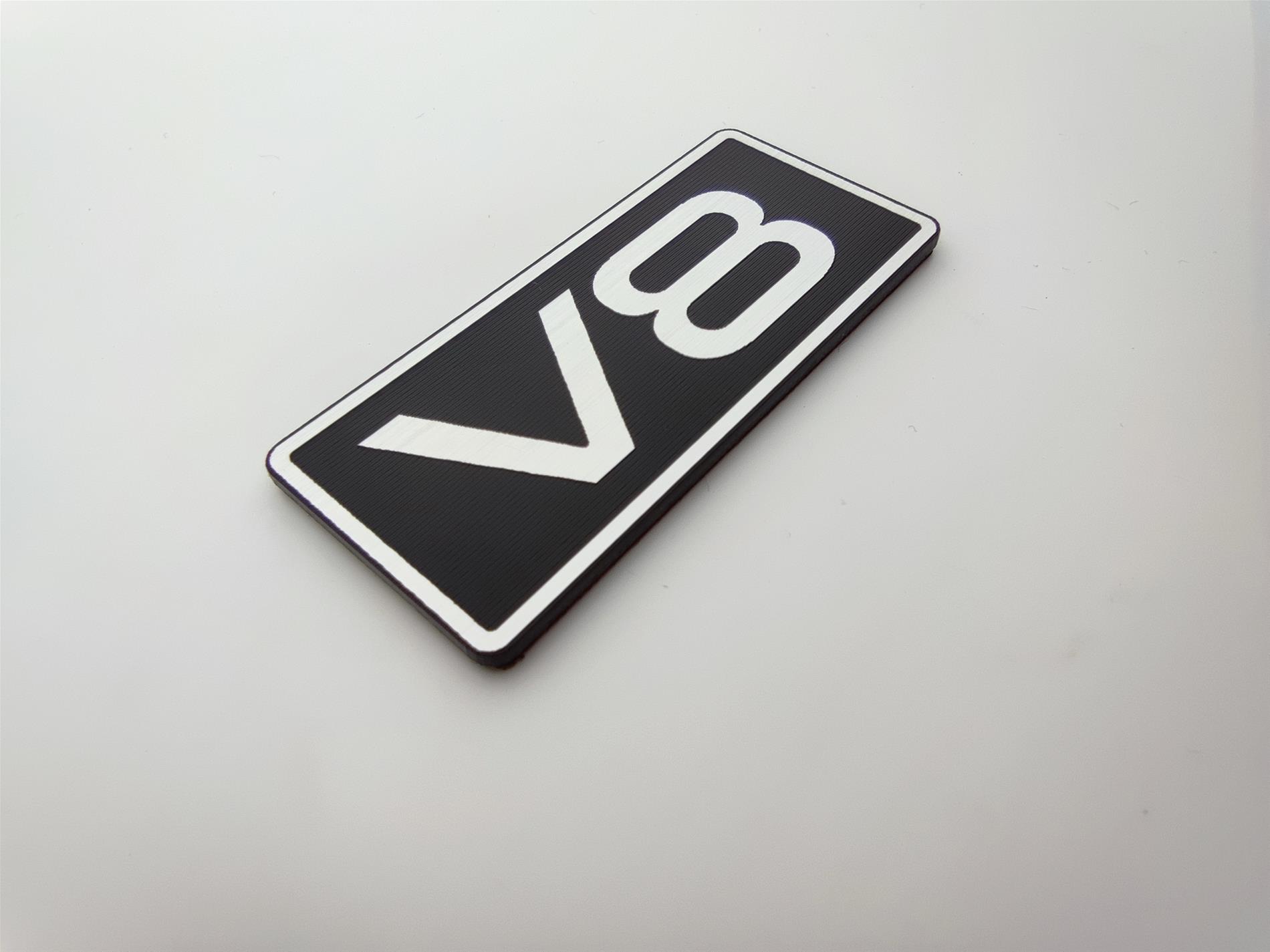 V8 Plastik etiket - Resim 3