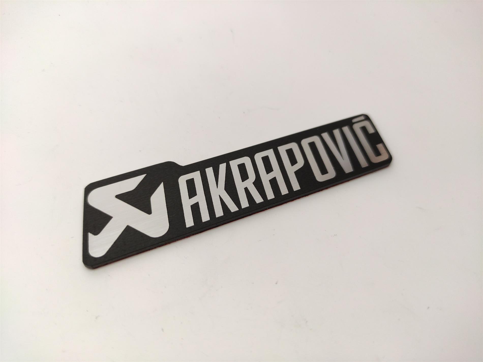 Akrapovic Egzoz Etiketi - Yüksek Kaliteli plasti