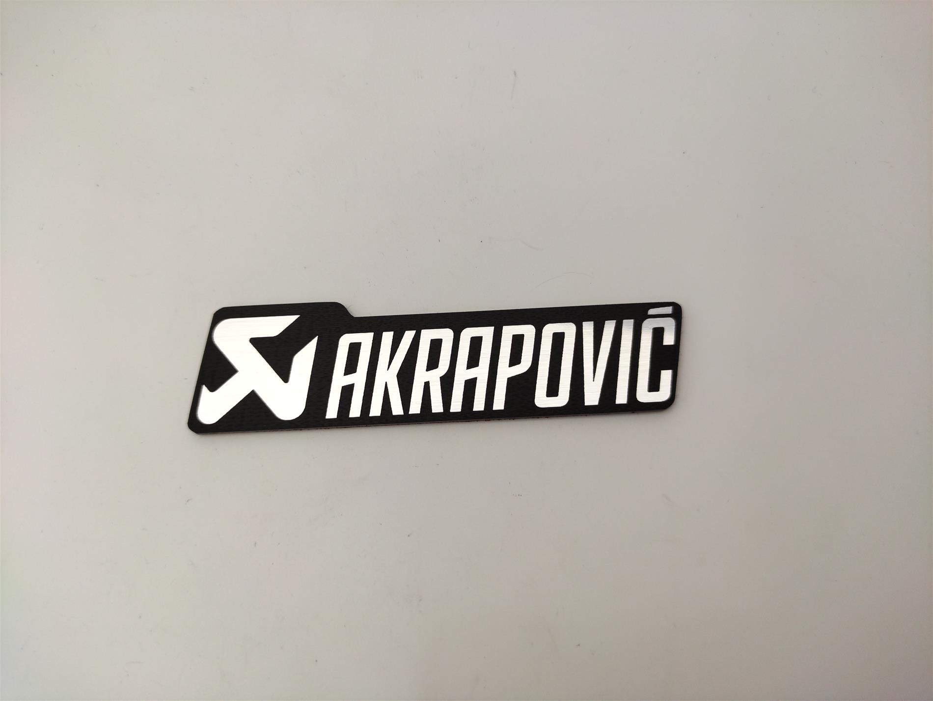 Akrapovic Egzoz Etiketi - Yüksek Kaliteli plasti - Resim 2