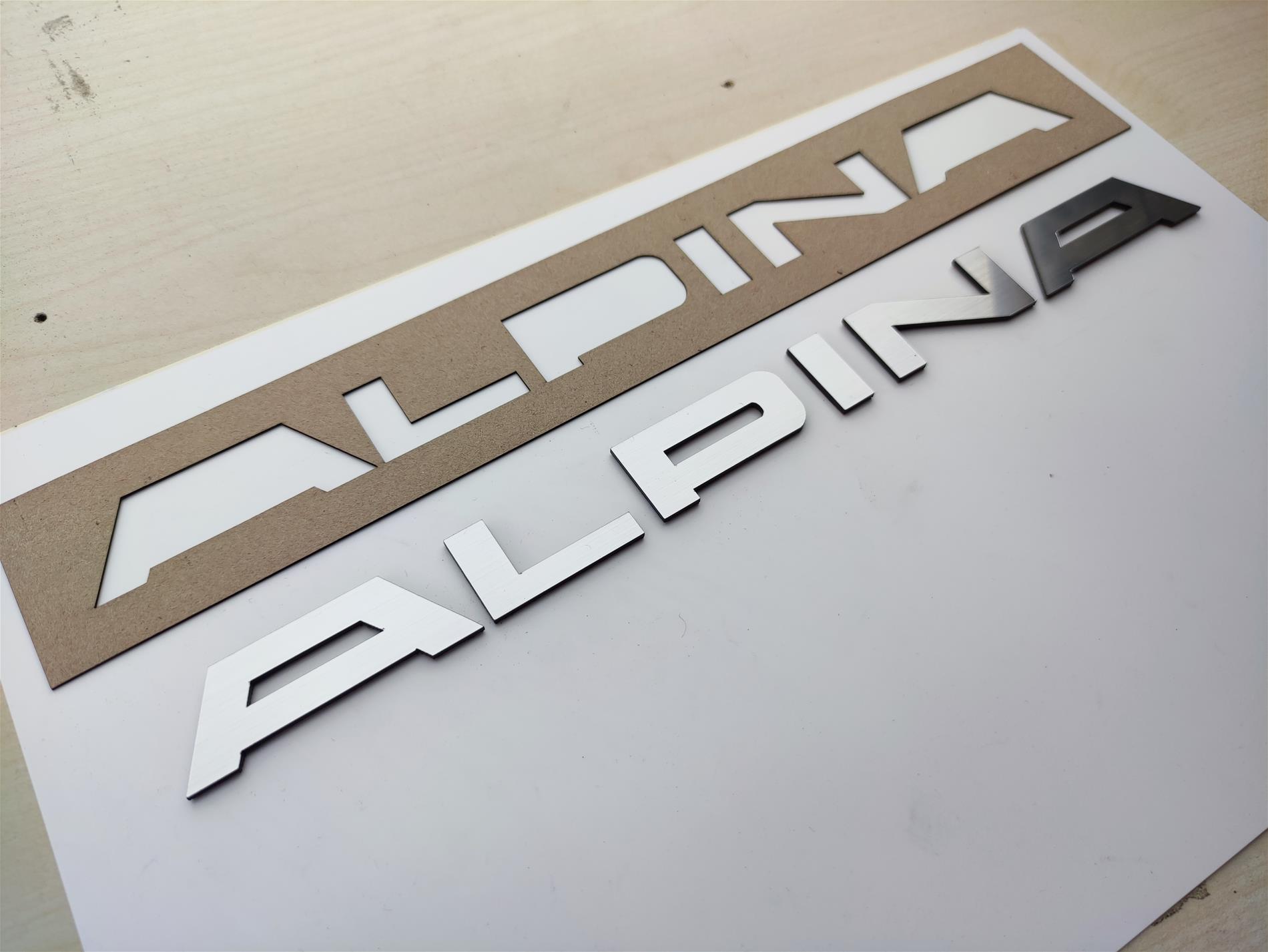 BMW Alpina Bagaj yazısı