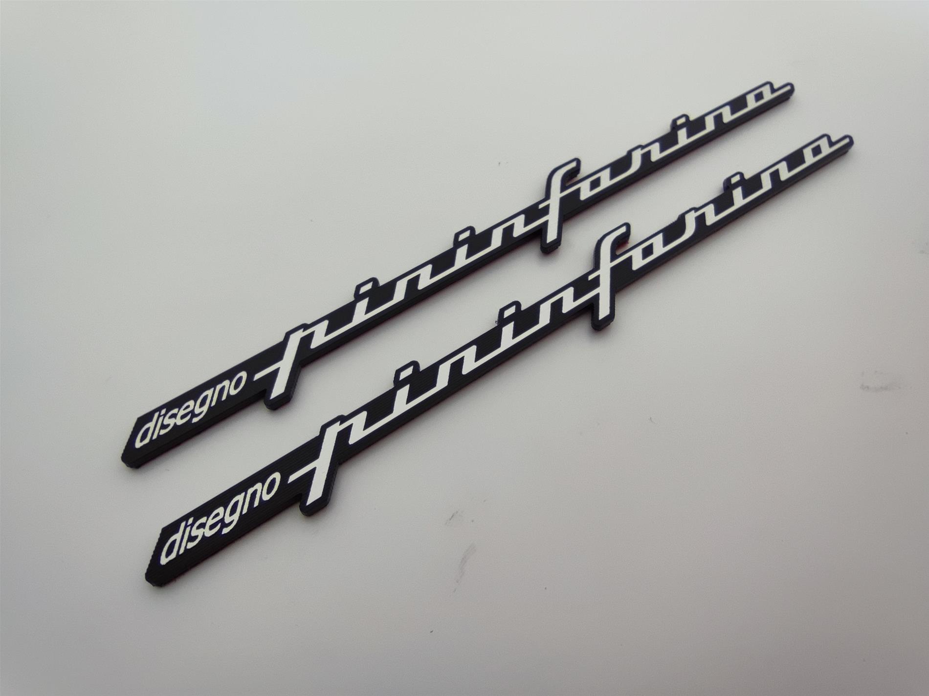 Disegno Pininfarina çamurluk etiketi - Resim 3