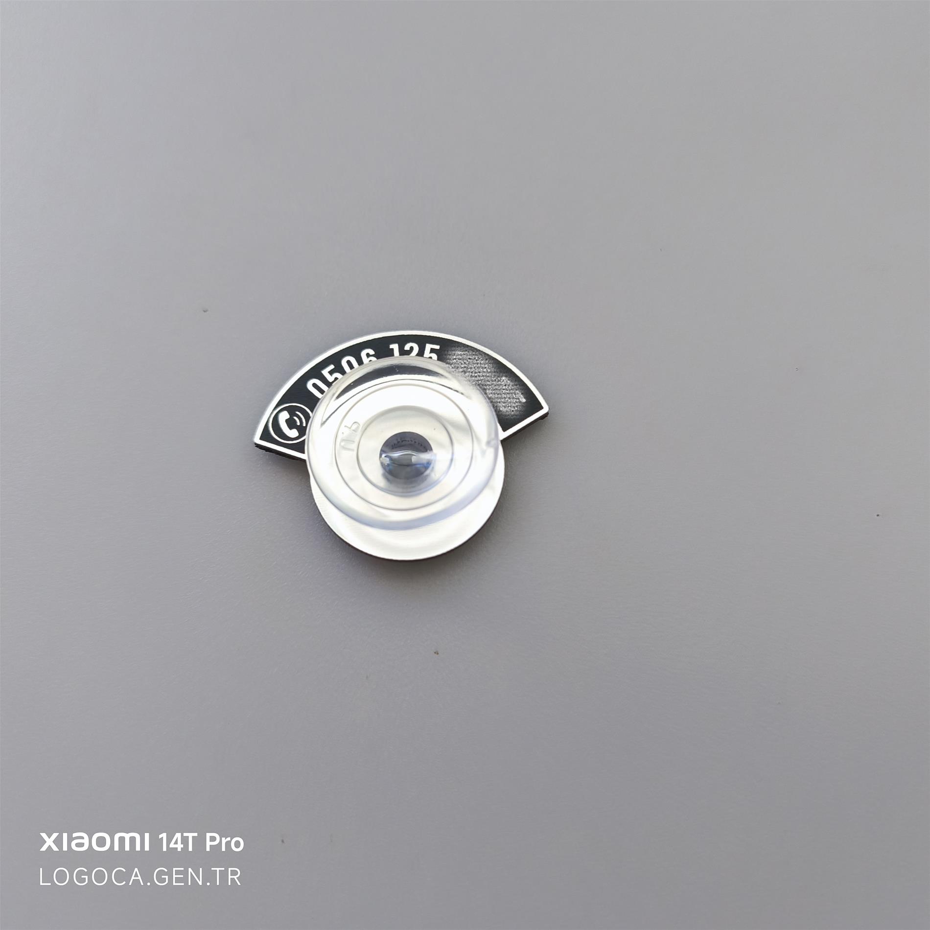 Araç içi tek Vantuzlu yarım yuvarlak İSİMSİZ Numaratör size özel telefon numaralığı - Resim 4