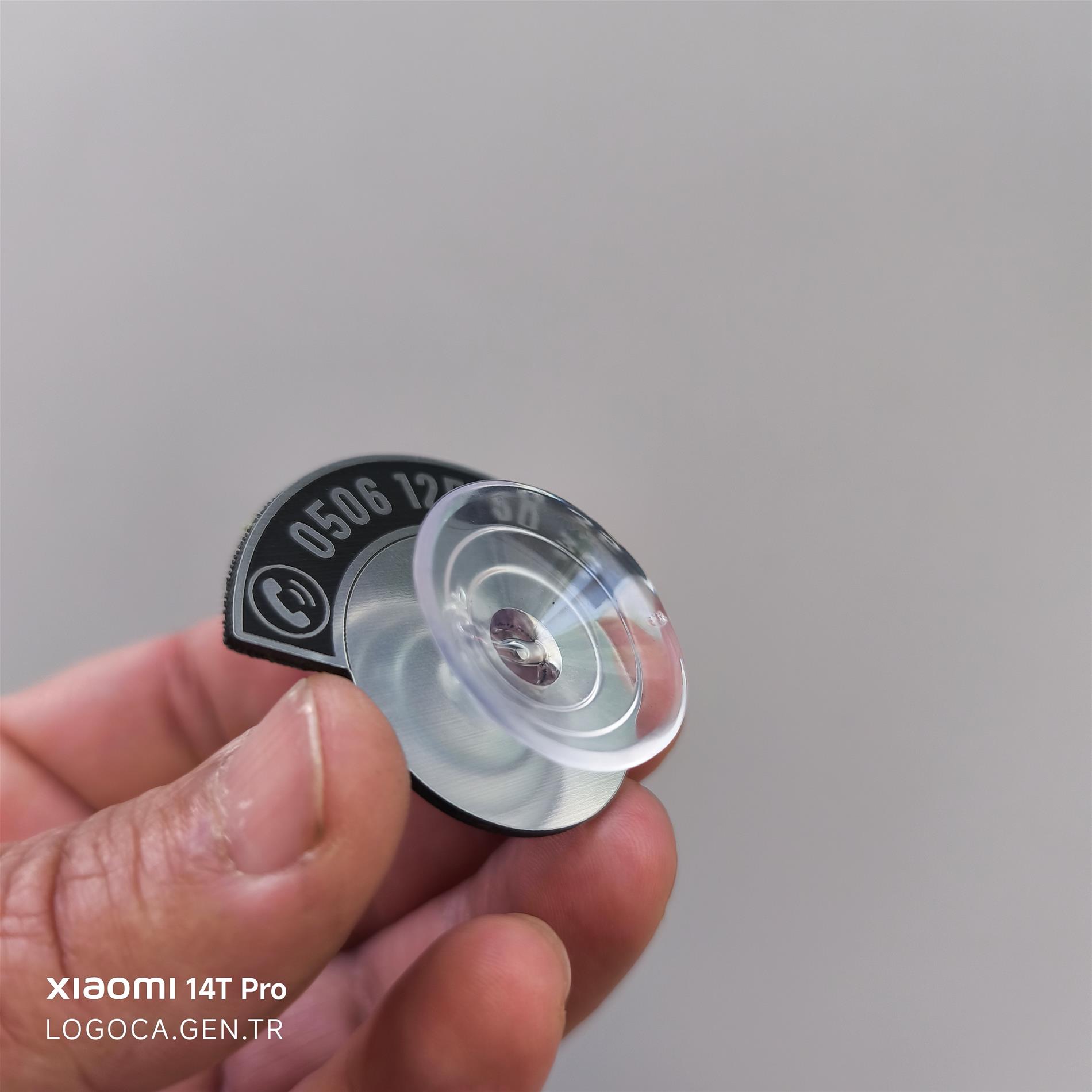 Araç içi tek Vantuzlu yarım yuvarlak İSİMSİZ Numaratör size özel telefon numaralığı - Resim 5