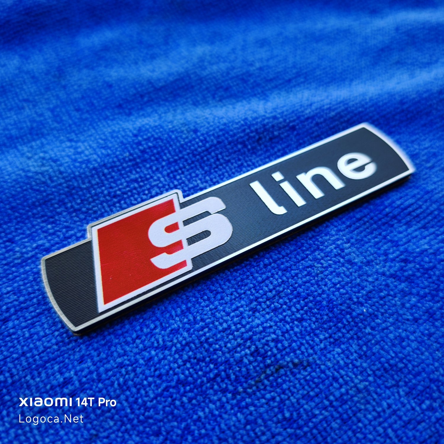 Audi S Line Amblem Logo (Gümüş/Siyah/kırmızı Plastik) - Hızlı Kargo - Resim 4