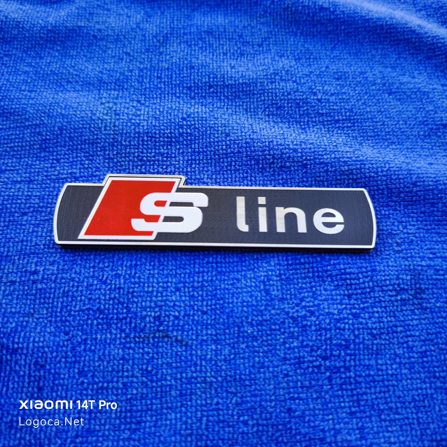 Audi S Line Amblem Logo (Gümüş/Siyah/kırmızı Plastik) - Hızlı Kargo - Resim 2