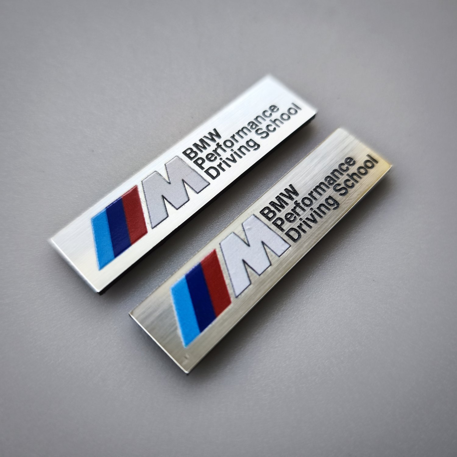 2x BMW M Performance driving school renkli plastik etiket