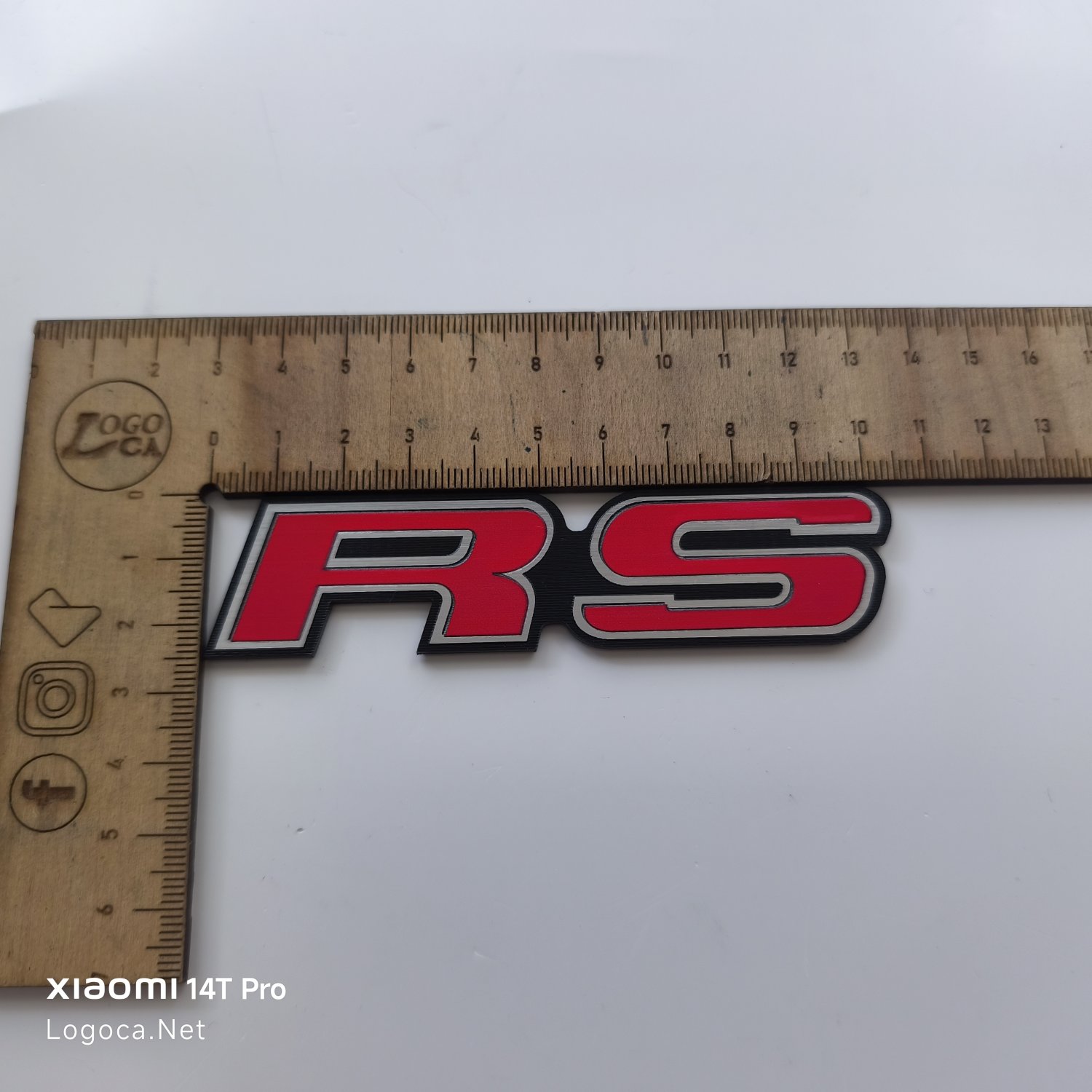 Honda Rs logo Renkli plastik yapışkanlı etiket - Resim 2