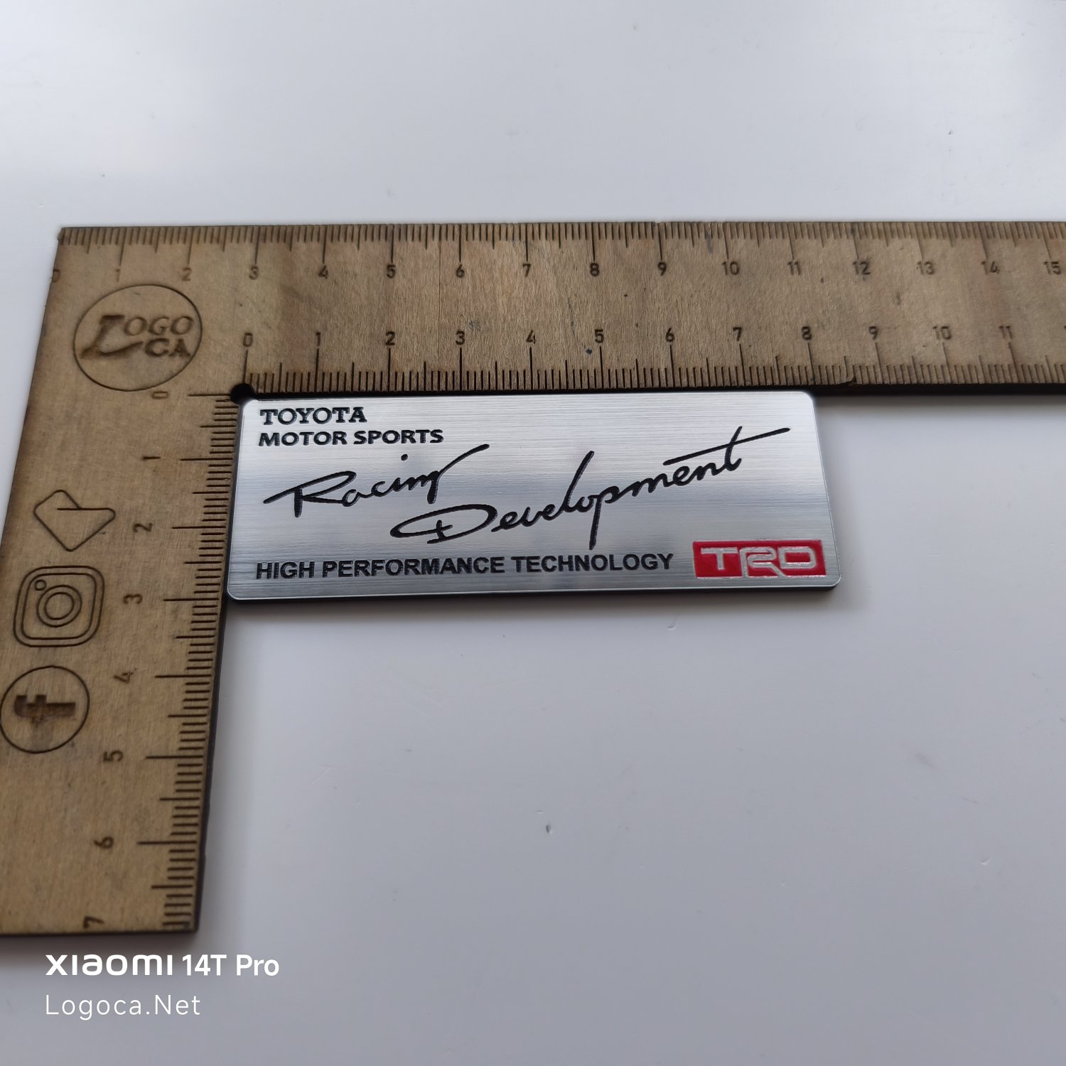 Toyota motorsport Racing development High performance technology TRD etiket - Resim 2