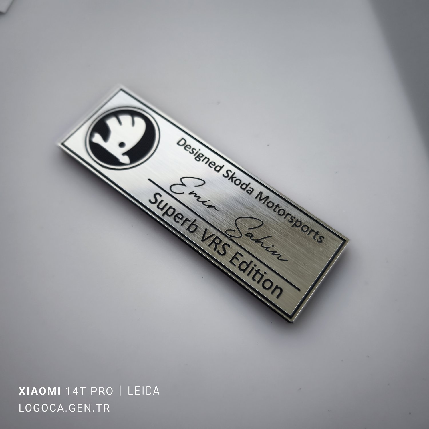 Kişiselleştirilebilir 9x3cm plastik etiket  - Resim 6