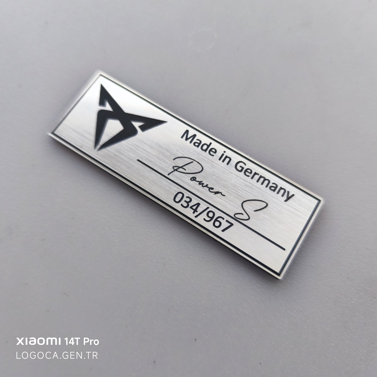 Kişiselleştirilebilir 9x3cm plastik etiket  - Resim 9