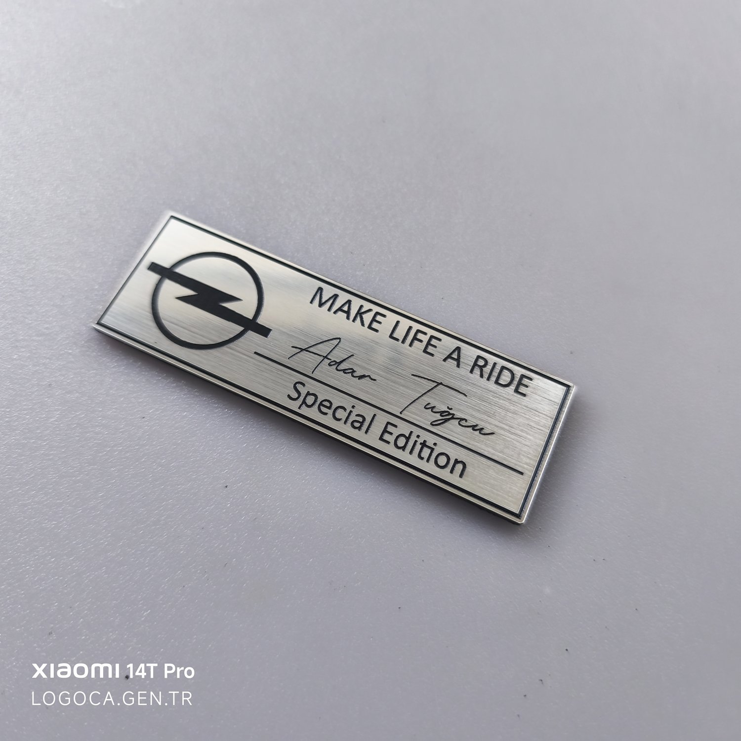 Kişiselleştirilebilir 9x3cm plastik etiket  - Resim 10