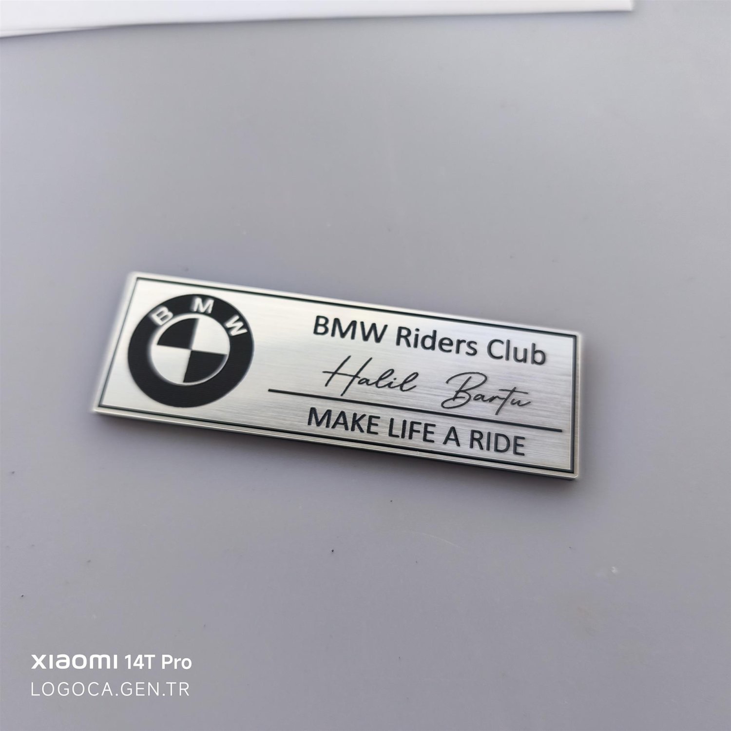 BMW Rider Club özel etiketi