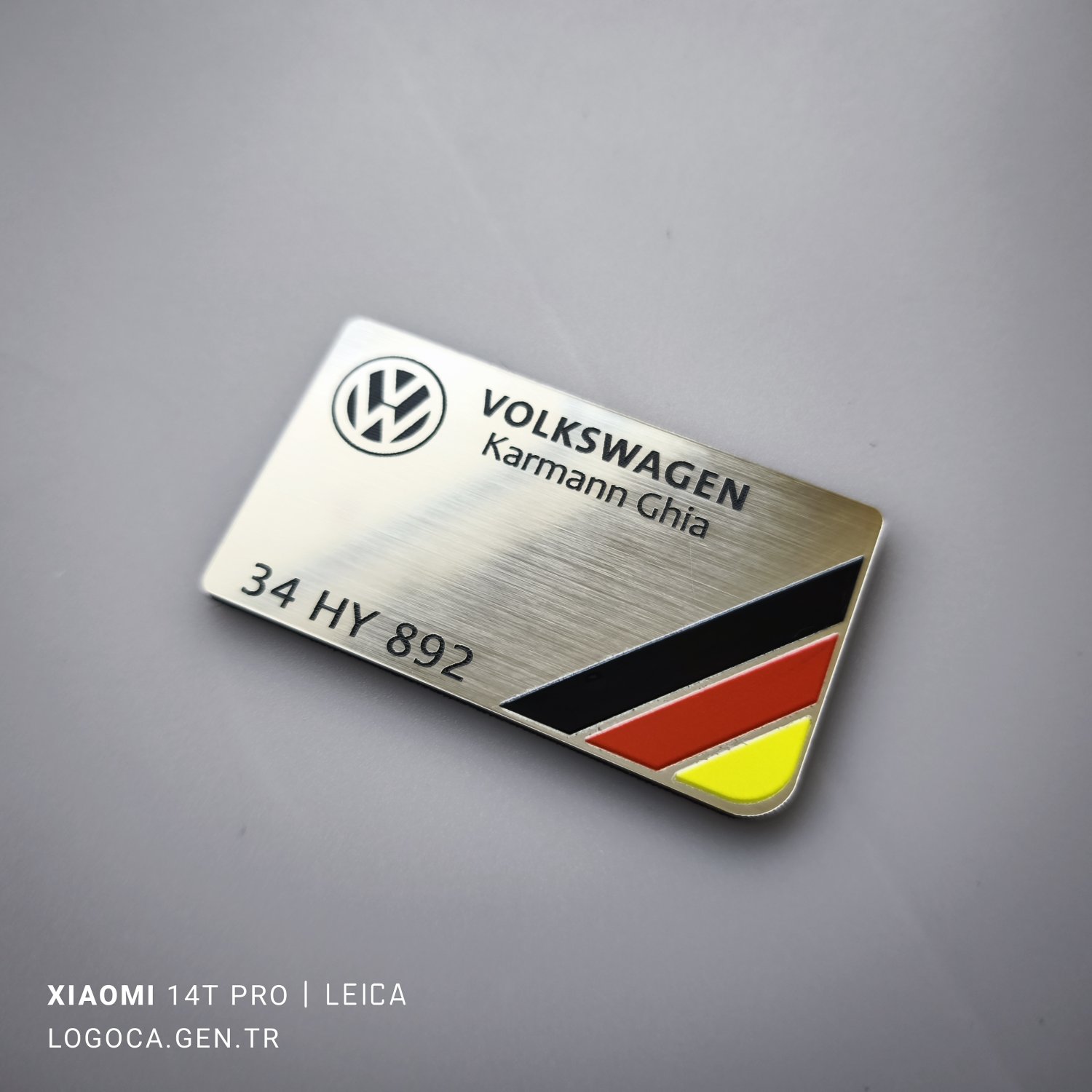 Araca özel Renkli ülke bayraklı 7x4cm Plastik etiket Metalik - Resim 2